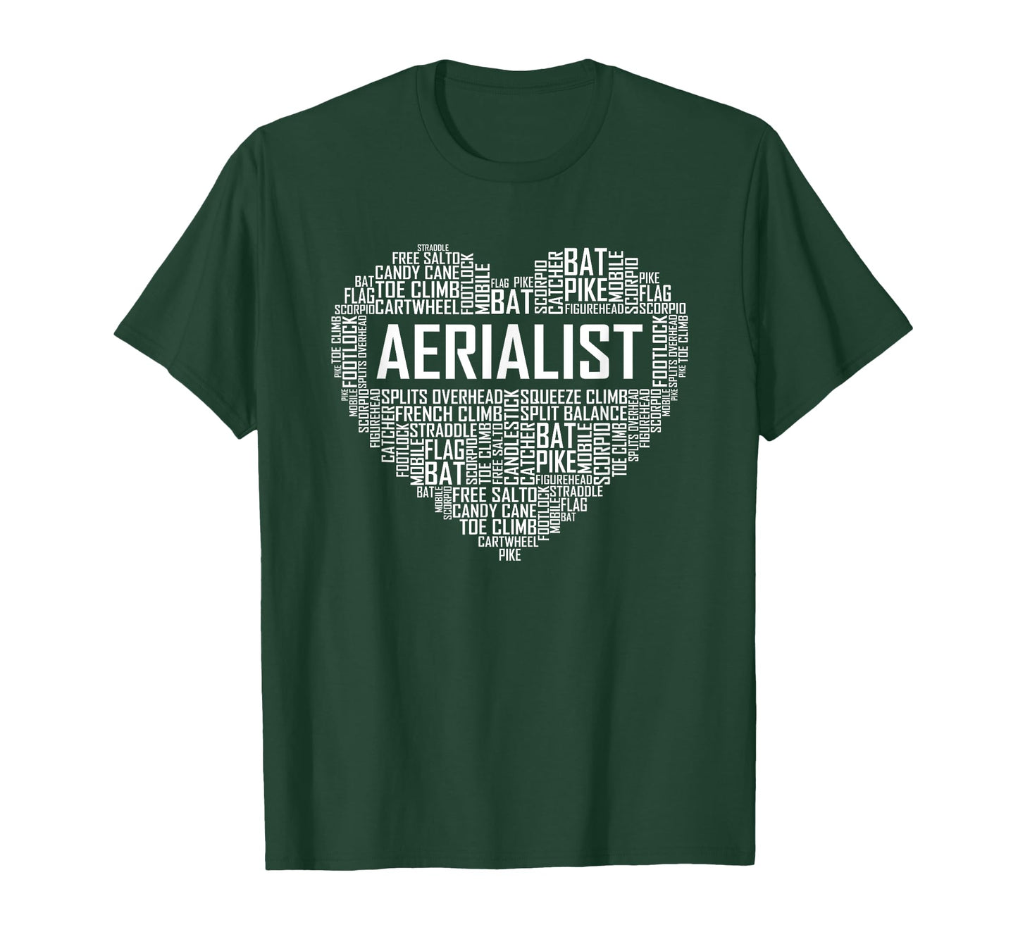Aerialist Gifts Heart Aerial Yoga Lover Gift Yogi T-Shirt