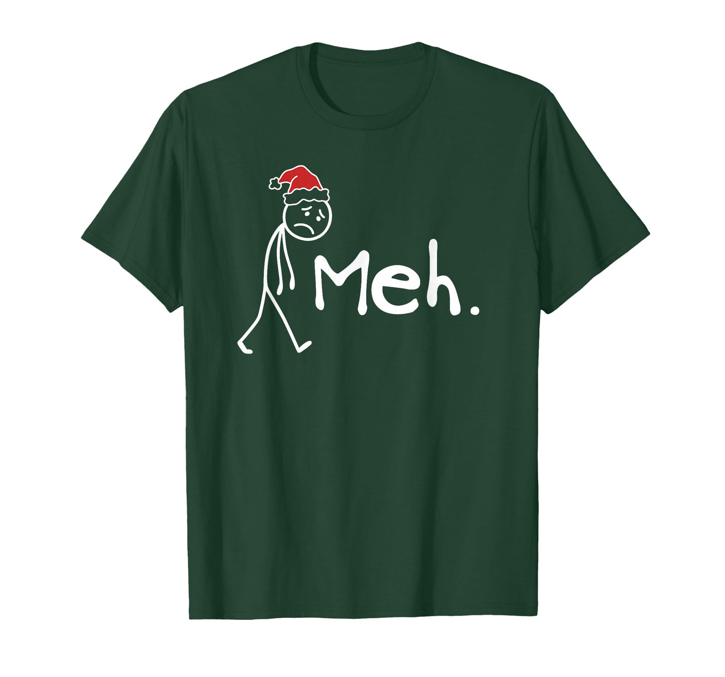Meh. Funny Christmas Introvert T-Shirt