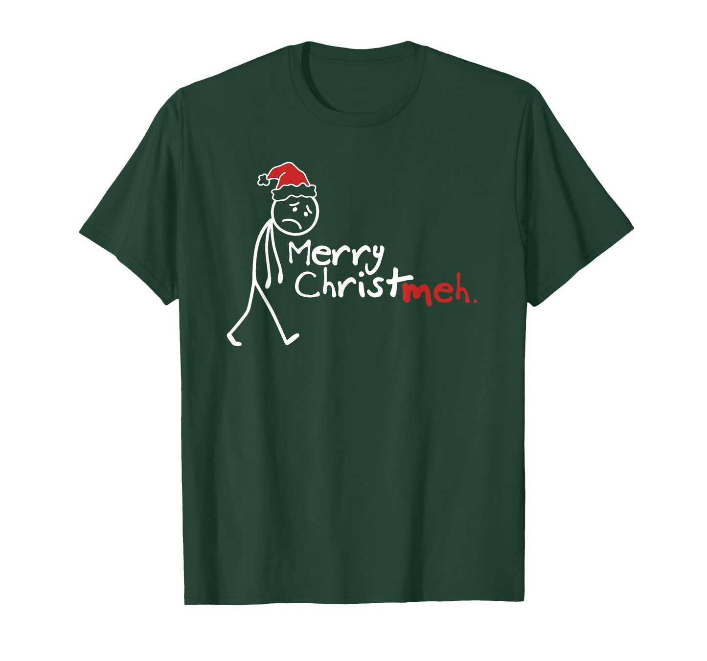 Merry Christ-Meh Funny Christmas Introvert T-Shirt