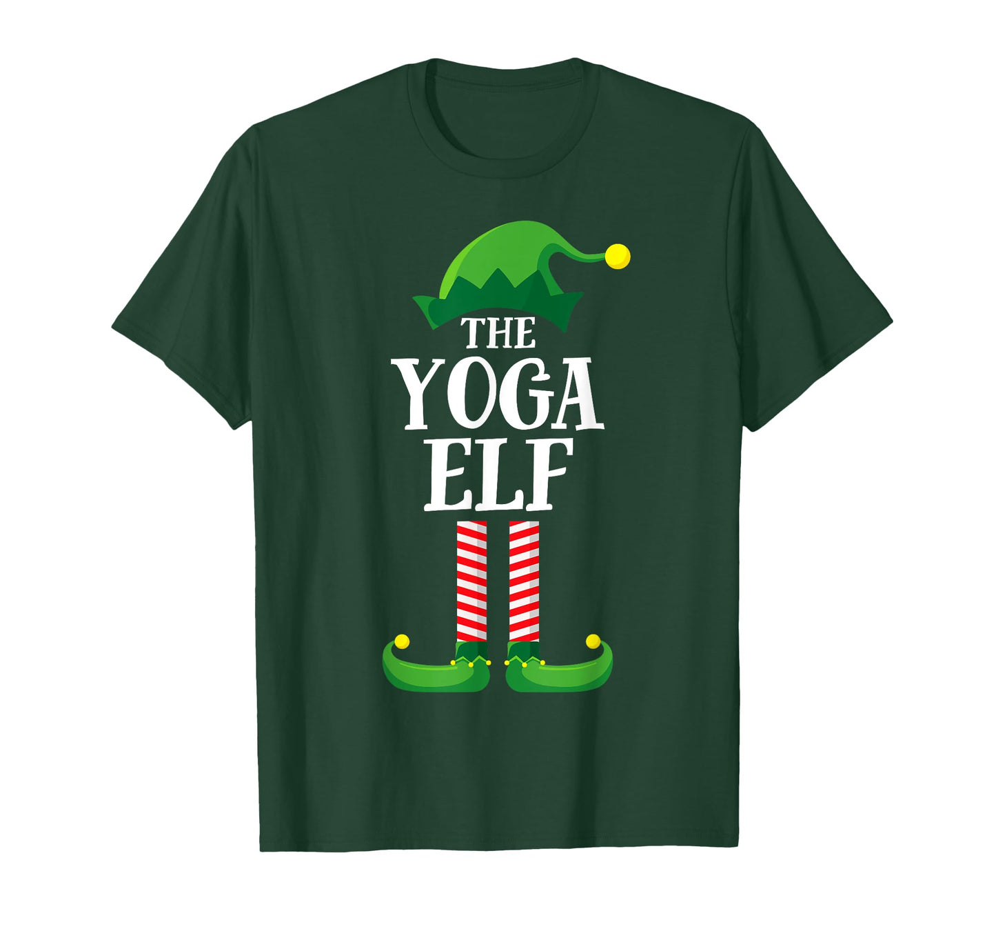 Yoga Elf Matching Family Group Christmas Party T-Shirt