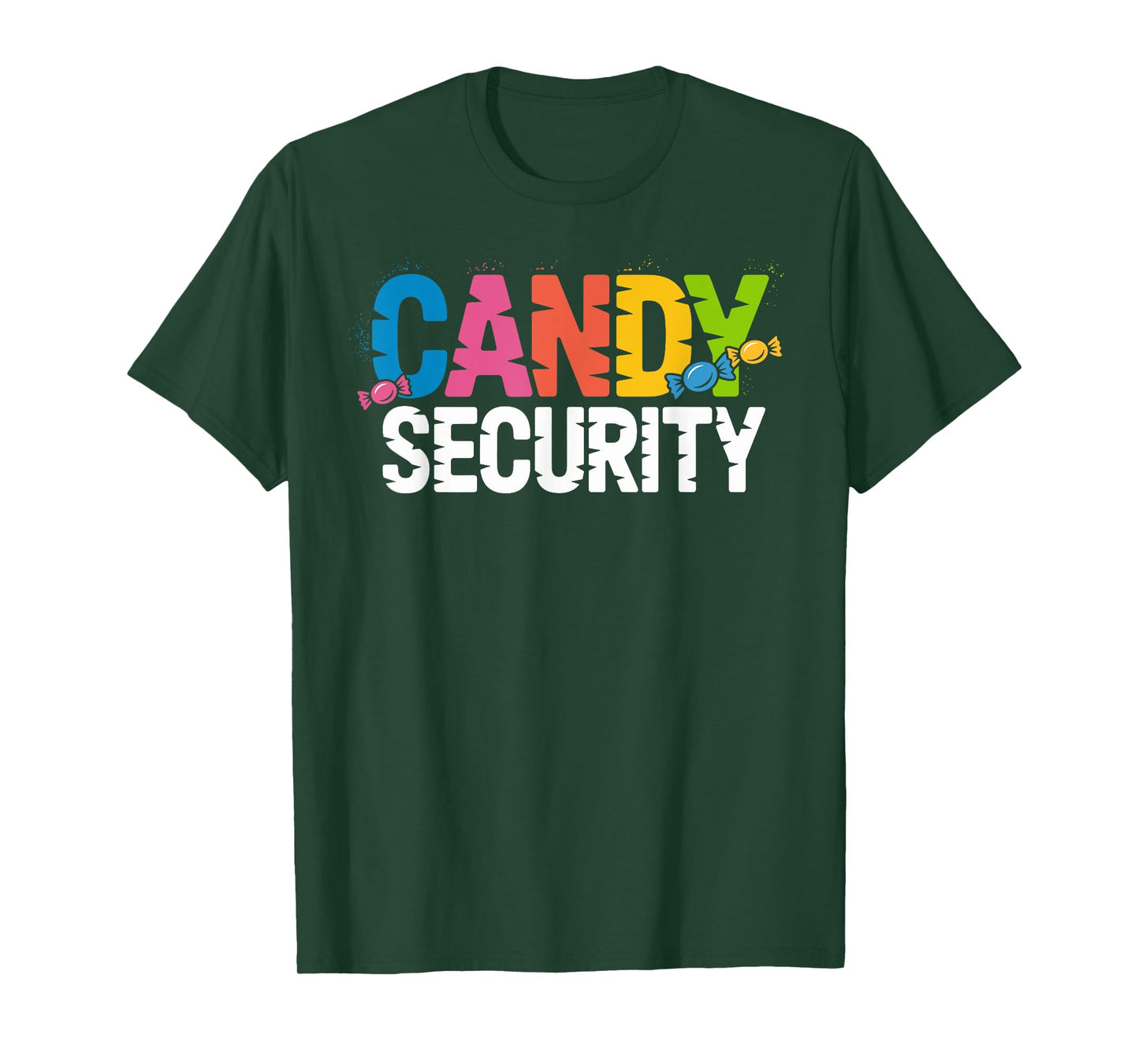 Candy Security Funny Easy Halloween Costume Adult T-Shirt