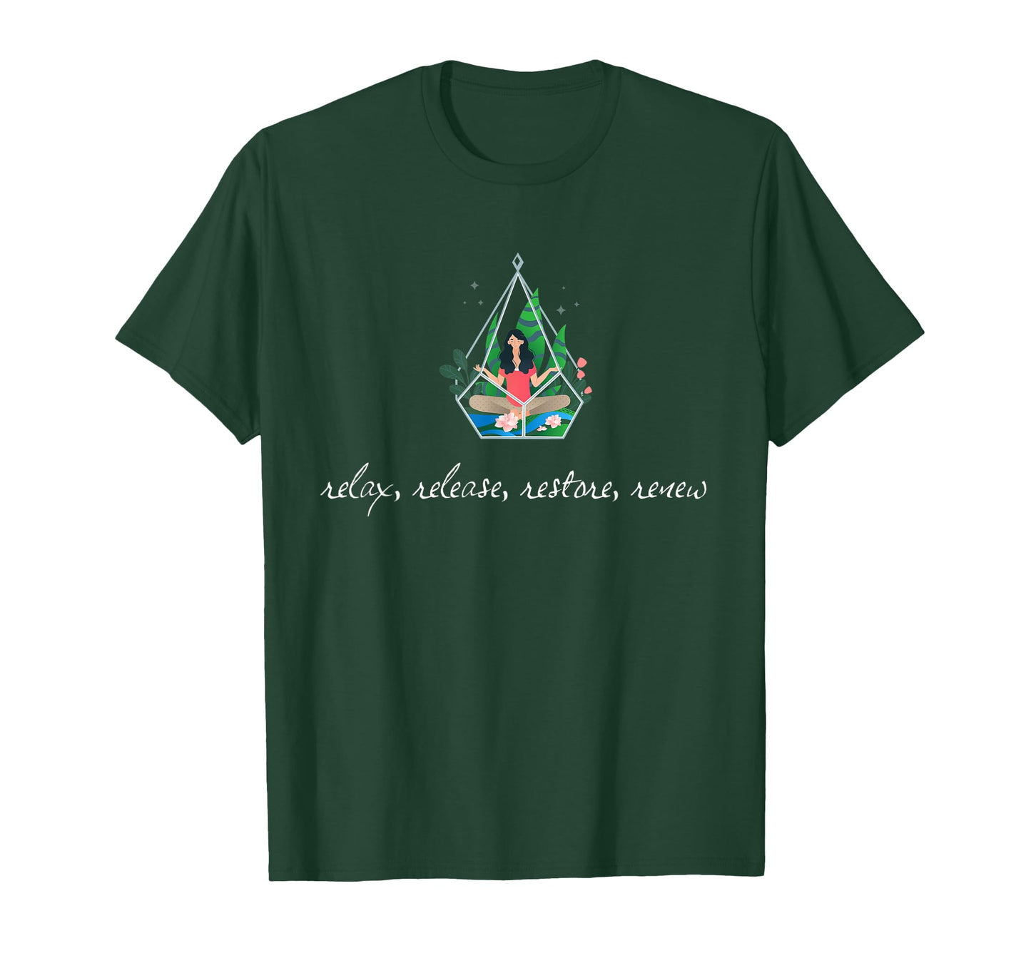Relax Release Restore Renew Inspirational Saying T-Shirt