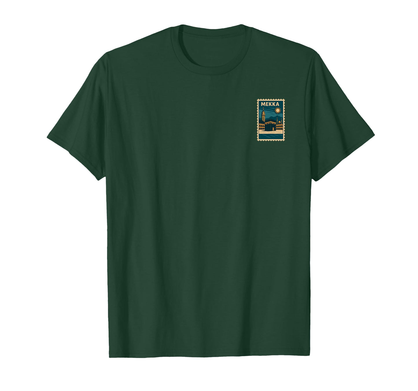 Mecca Vintage Travel Poster Islamic Kaaba Hajj Umrah Muslim T-Shirt