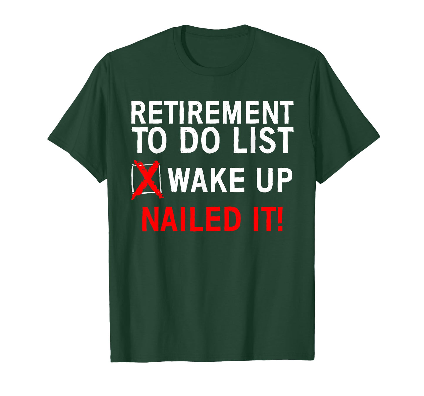 Cool Retirement Art For Men Women Retired To Do List Retiree T-Shirt
