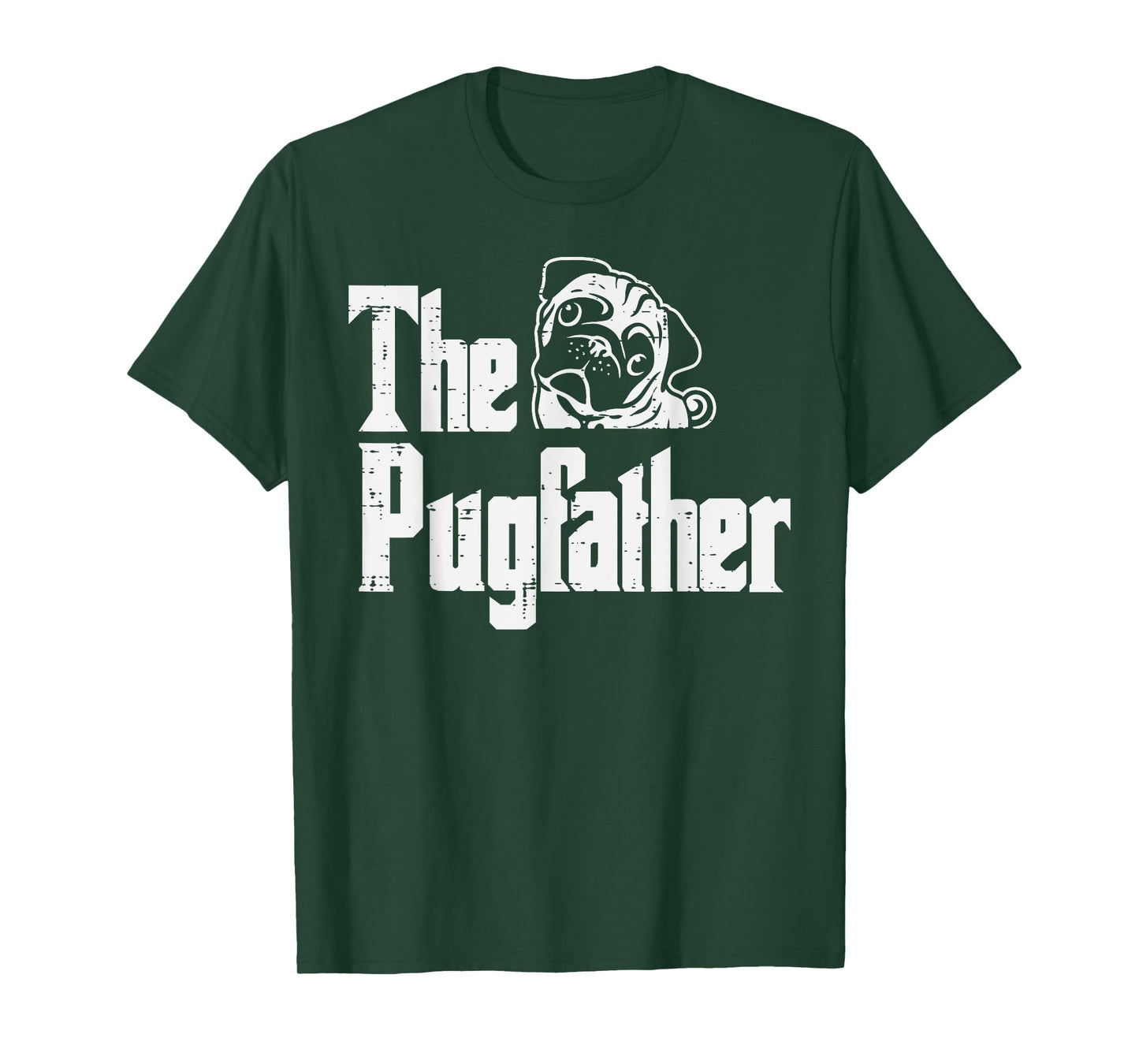 Fathers Day The Pug Father Pug Daddy Papa Fur Dad Dog Owner T-Shirt for Men