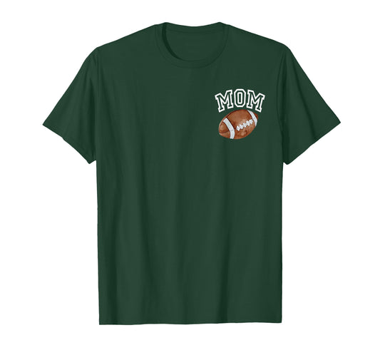 Mom of The 1 Year Old Football Birthday Boy Family Matching T-Shirt