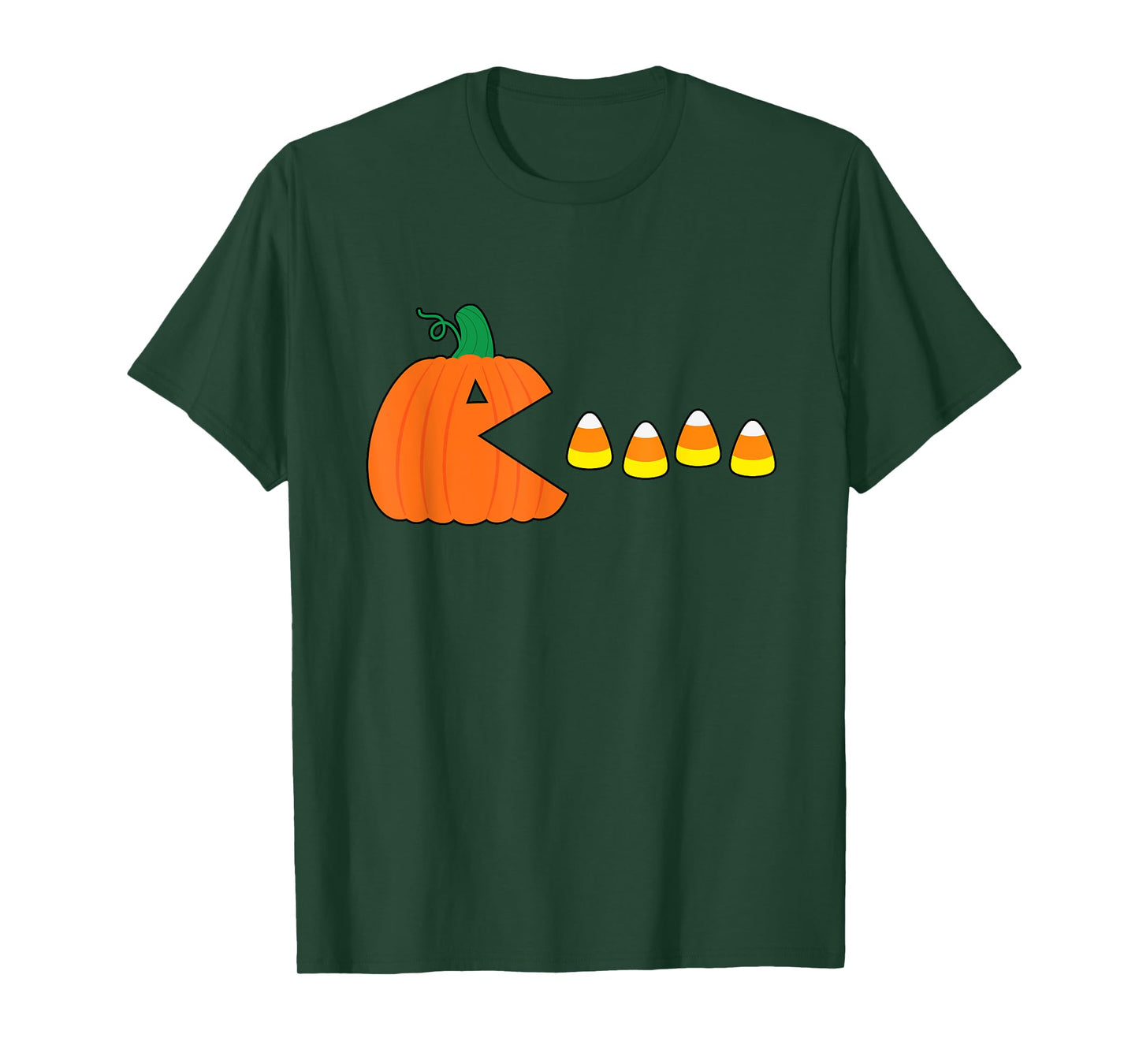 Funny Halloween Pumpkin Eating Candy Corn Halloween Gamer T-Shirt