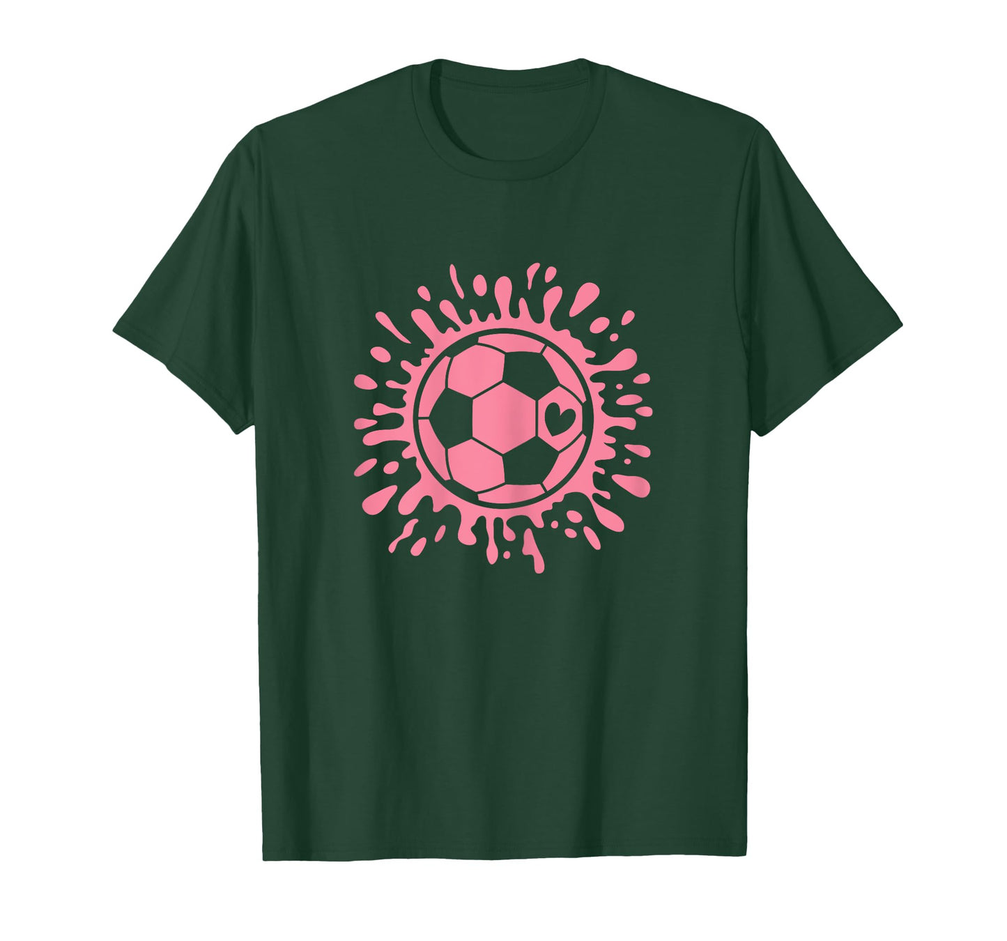Soccer Ball Cute Pink Soccer Lover Women Girls Kids T-Shirt