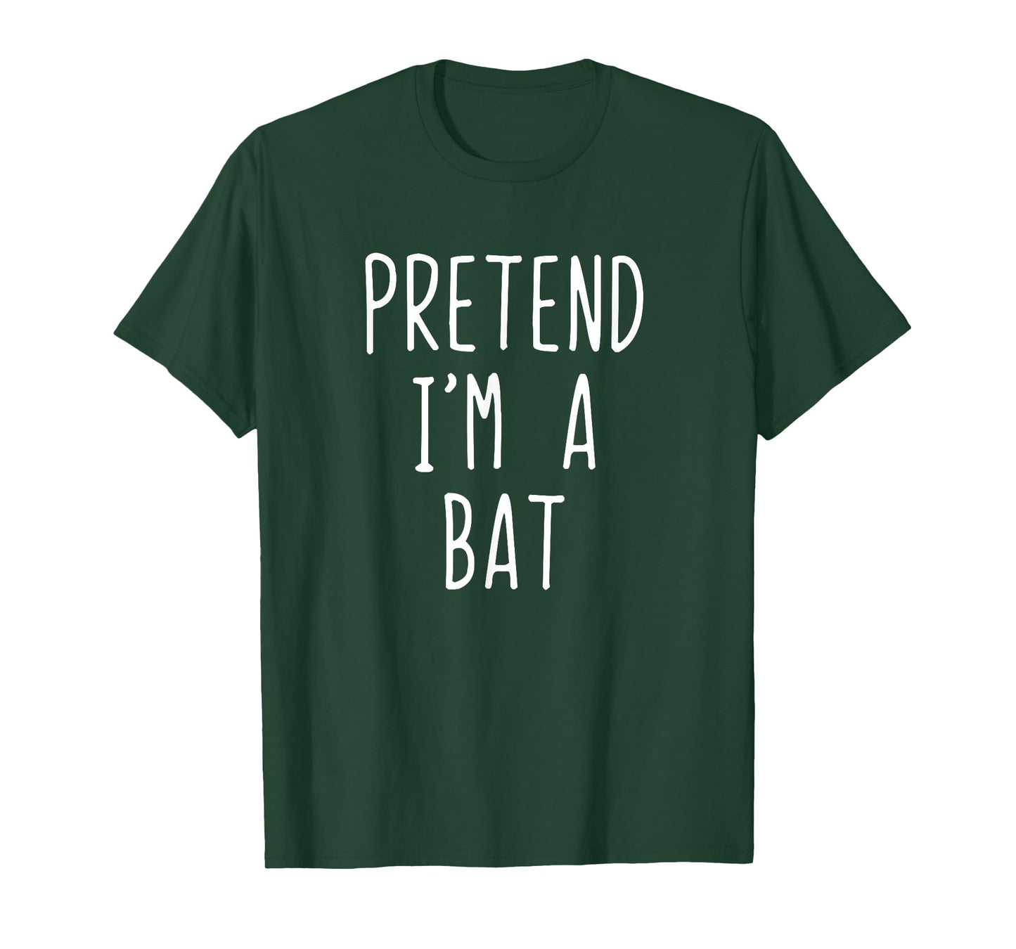 Pretend I'm Bat Costume Halloween Funny Lazy Adult Kids T-Shirt