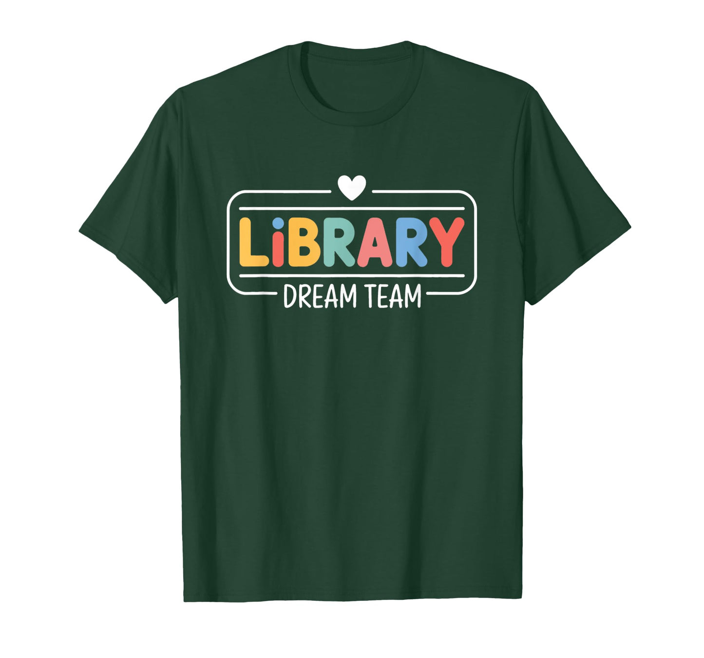 Funny Library Dream Team Librarian Library Squad Crew T-Shirt
