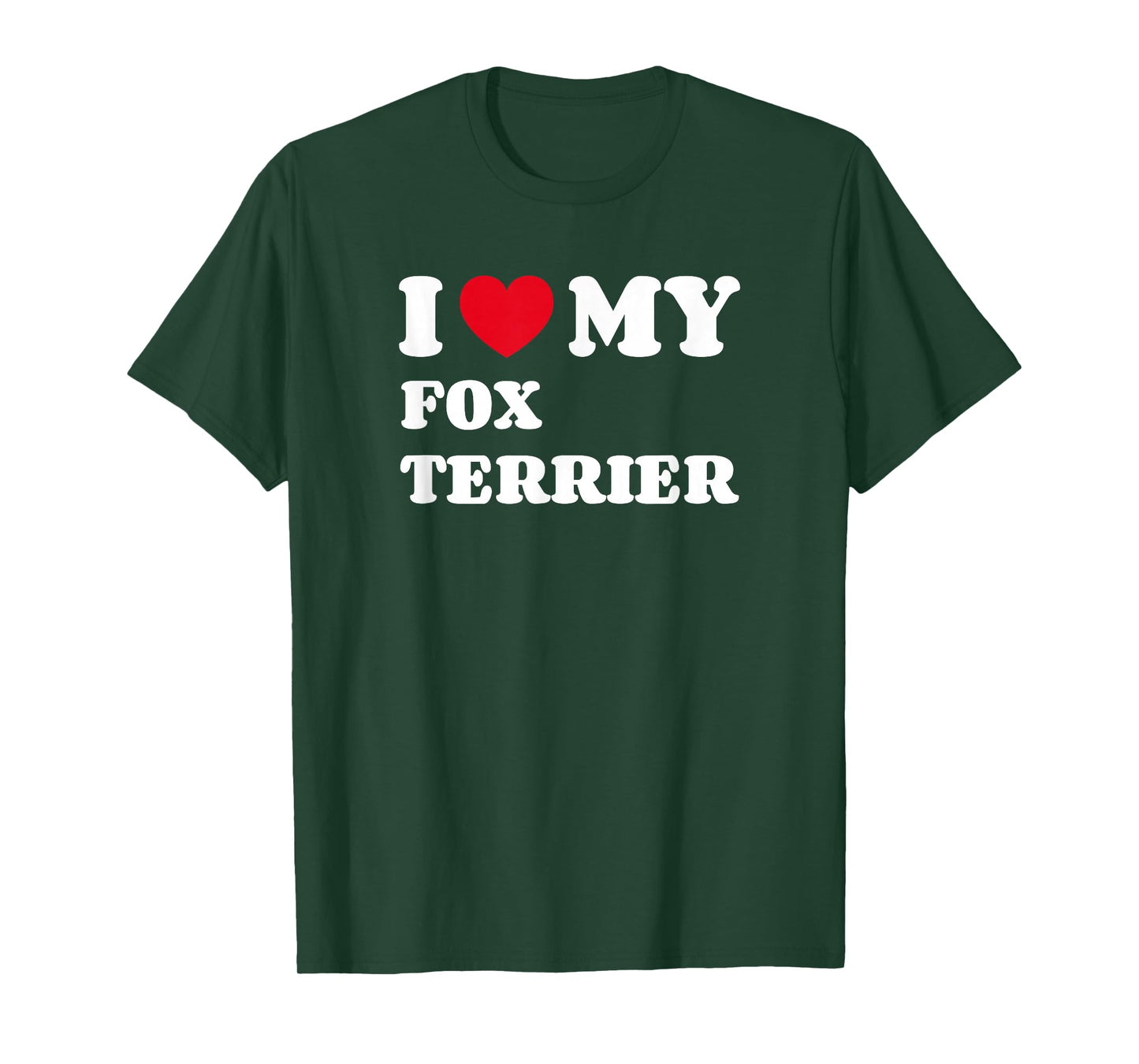 Fox Terriers Foxterriers I Love My Fox Terrier Foxterrier T-Shirt