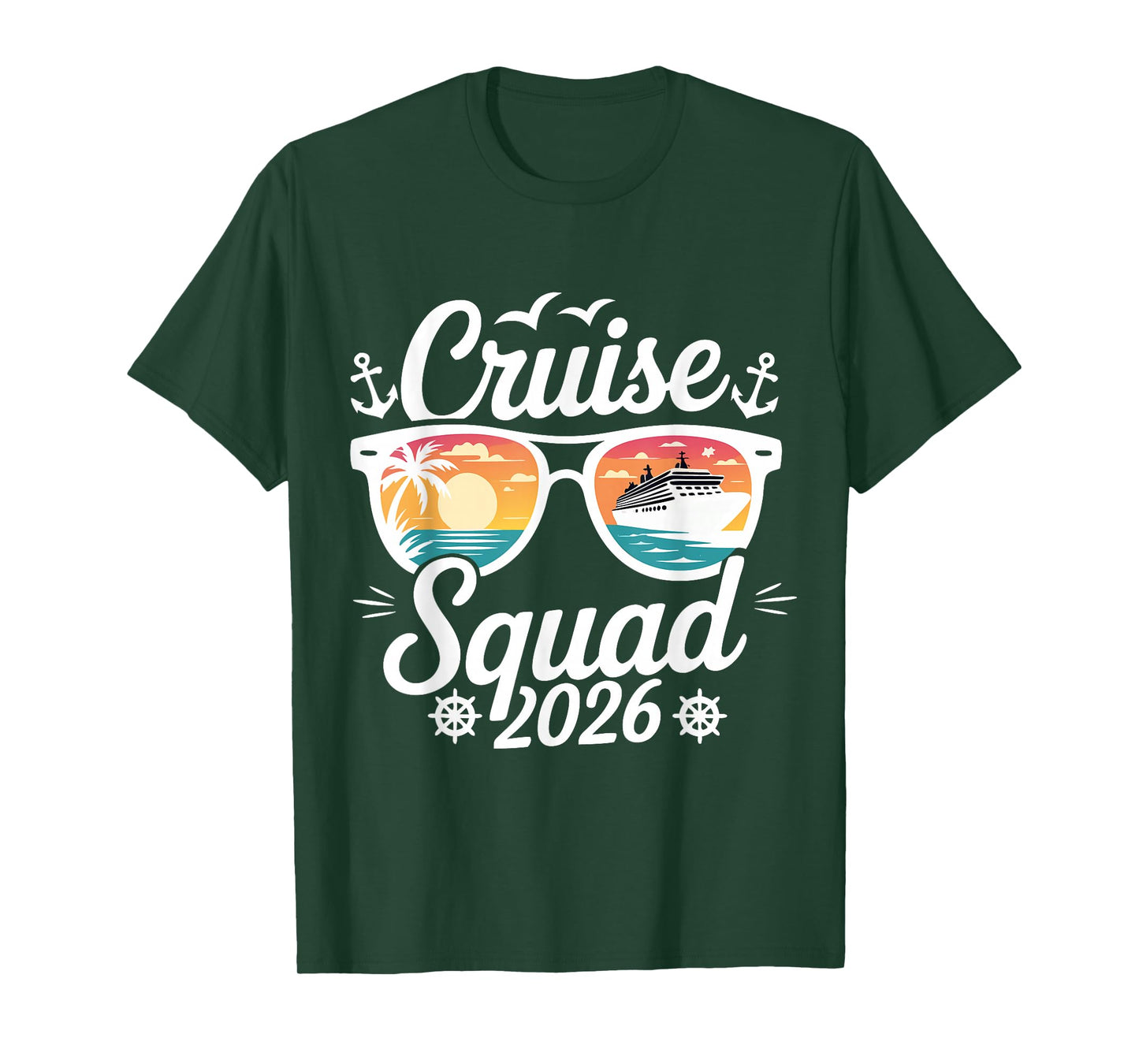 Funny Cruise Squad 2026 Summer Vacation Matching Family T-Shirt