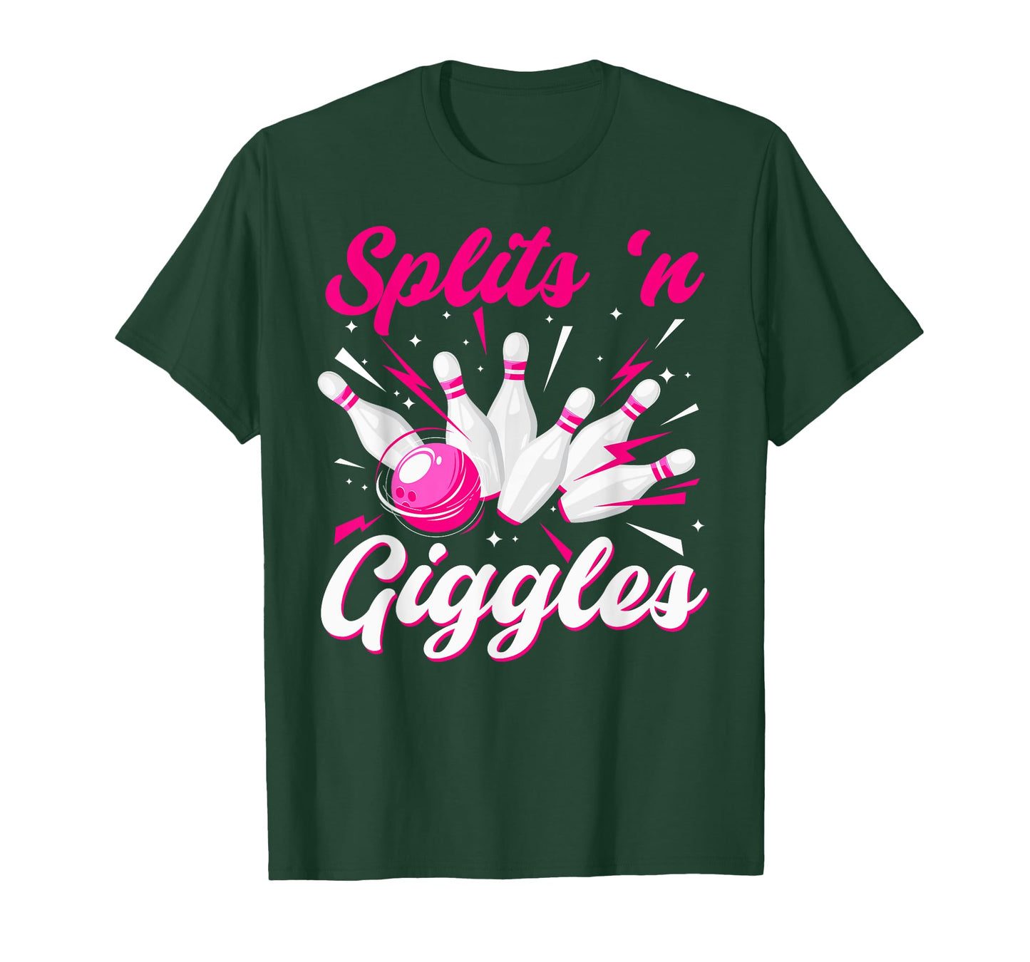 Funny Splits 'n Giggles Bowling Team Cute Bowler Women Girls T-Shirt