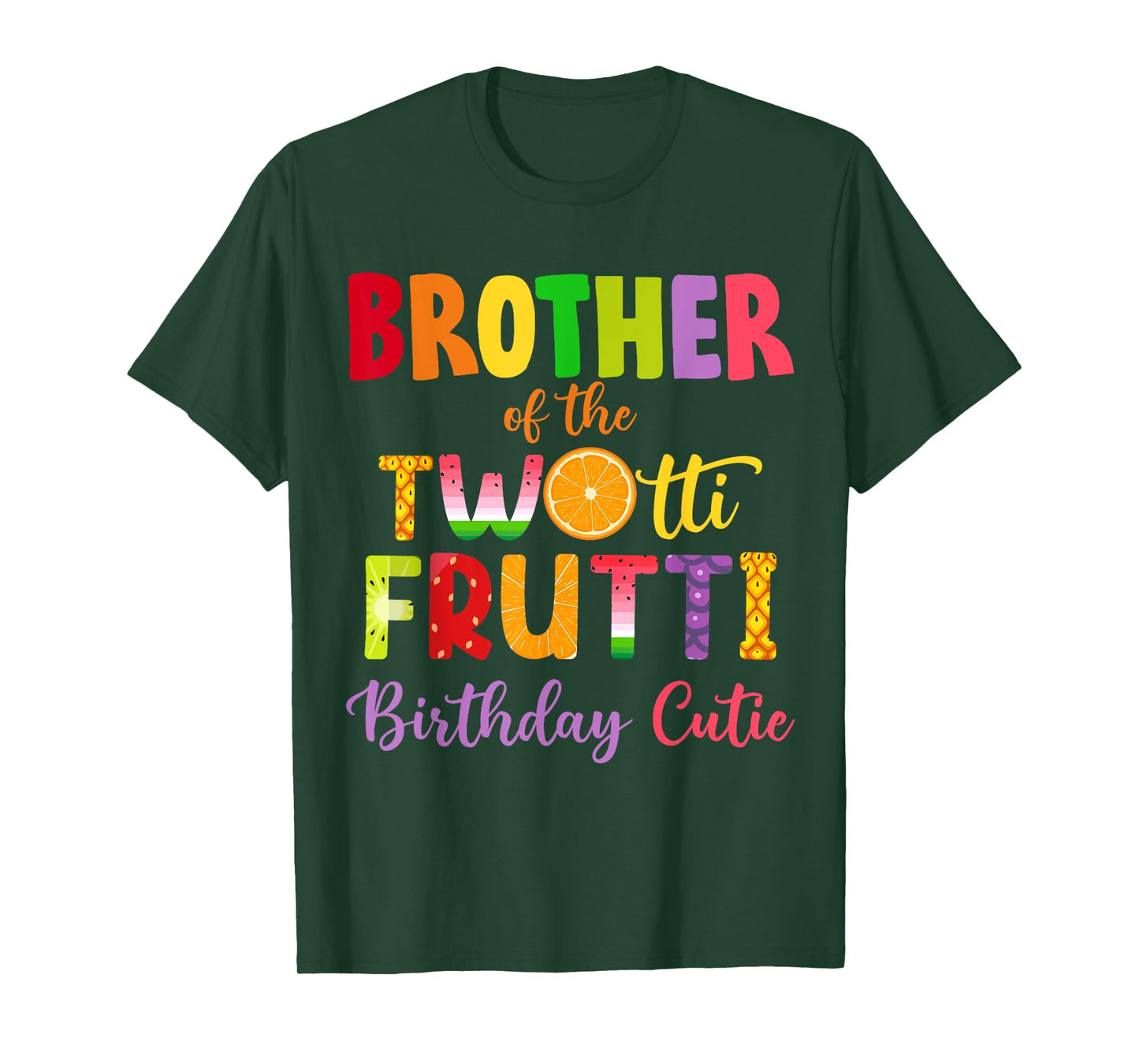 Brother Of the Twotti Frutti Auntie 2nd Birthday Party Fruit T-Shirt