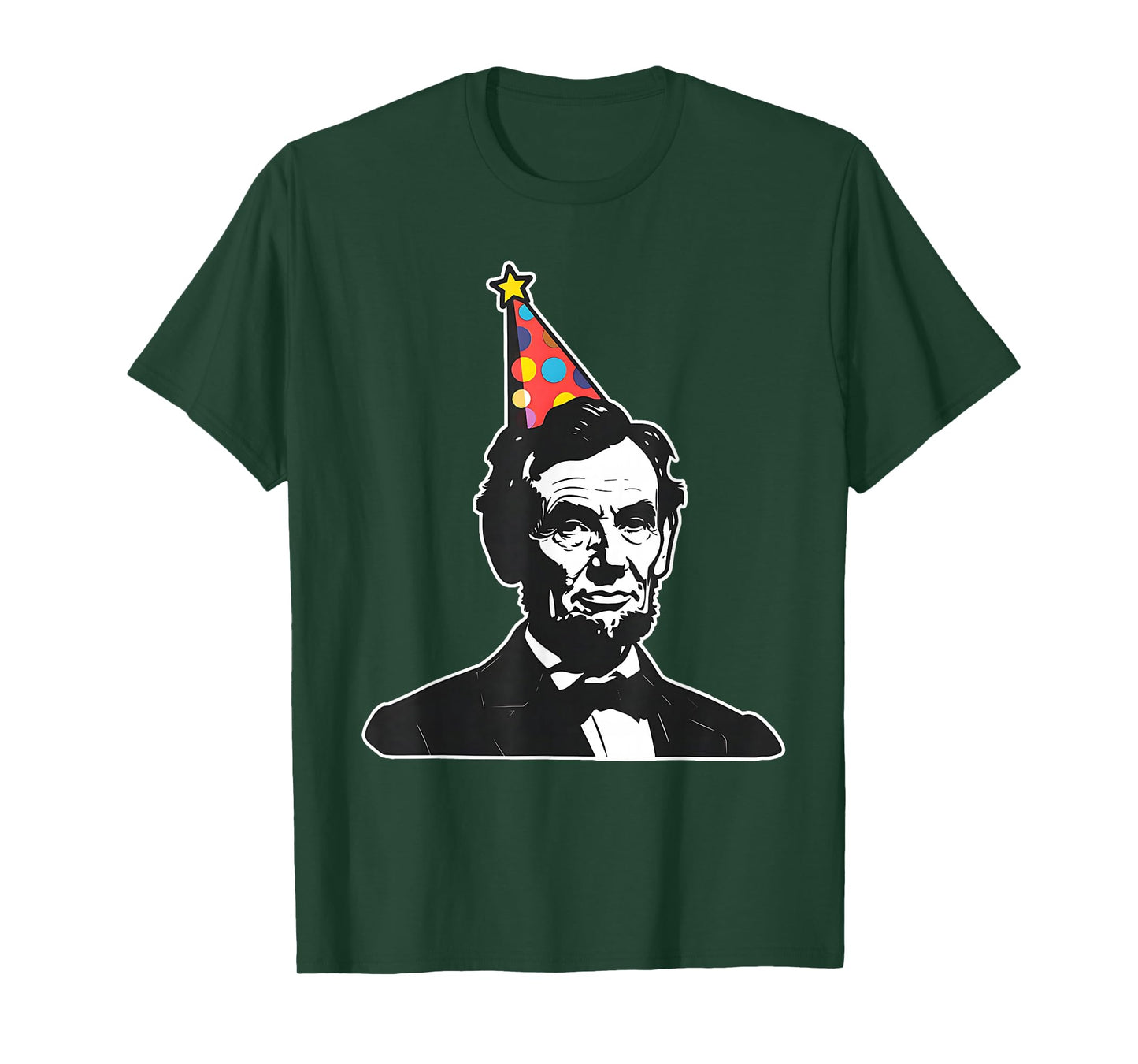Party like a patriot USA America Hilarious Apparel Funny President Abe Abraham Lincoln's Birthday T-Shirt, Small, Black