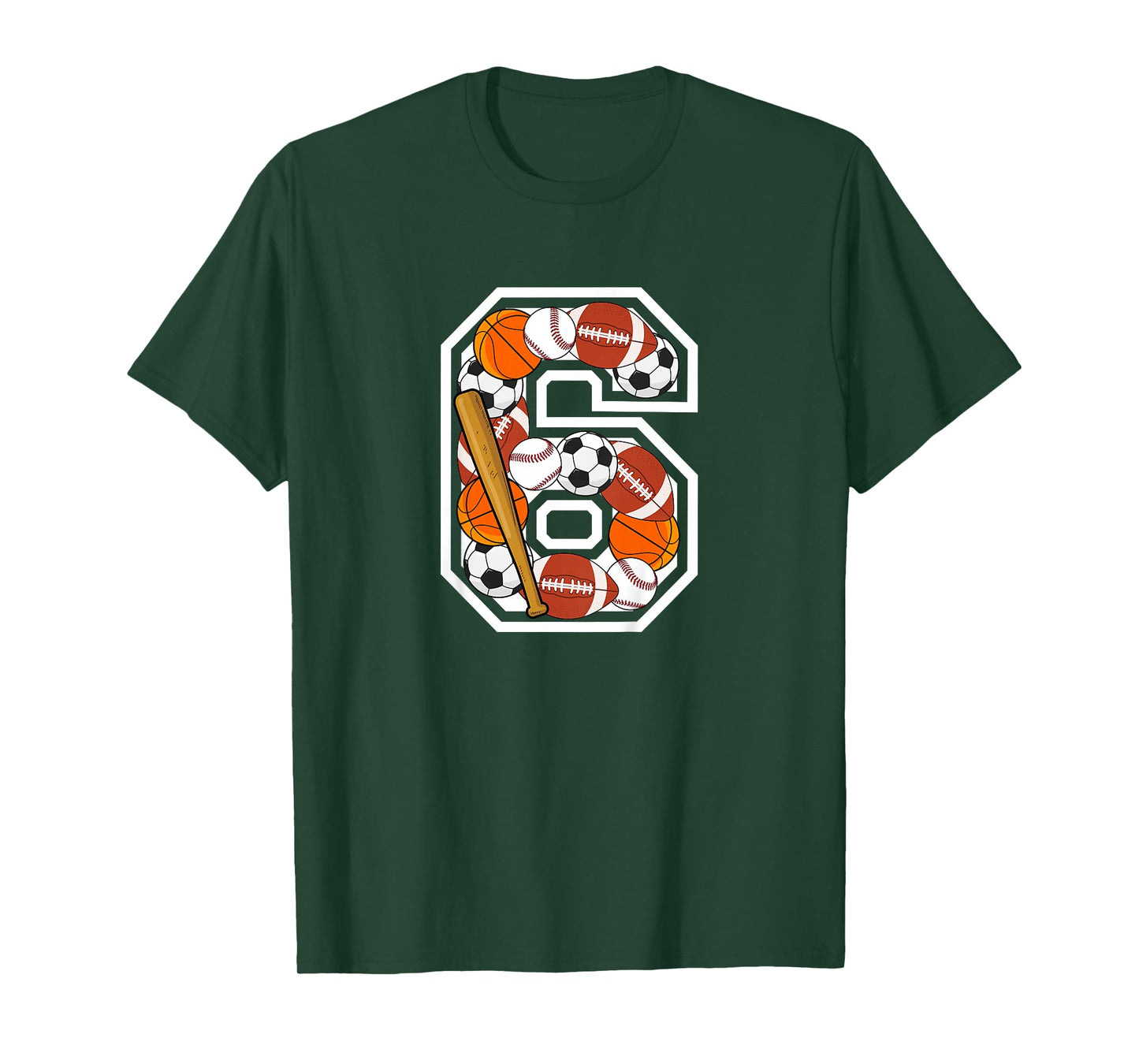 Kids 6th Birthday Sports Birthday Party 6 Year Old Boy T-Shirt