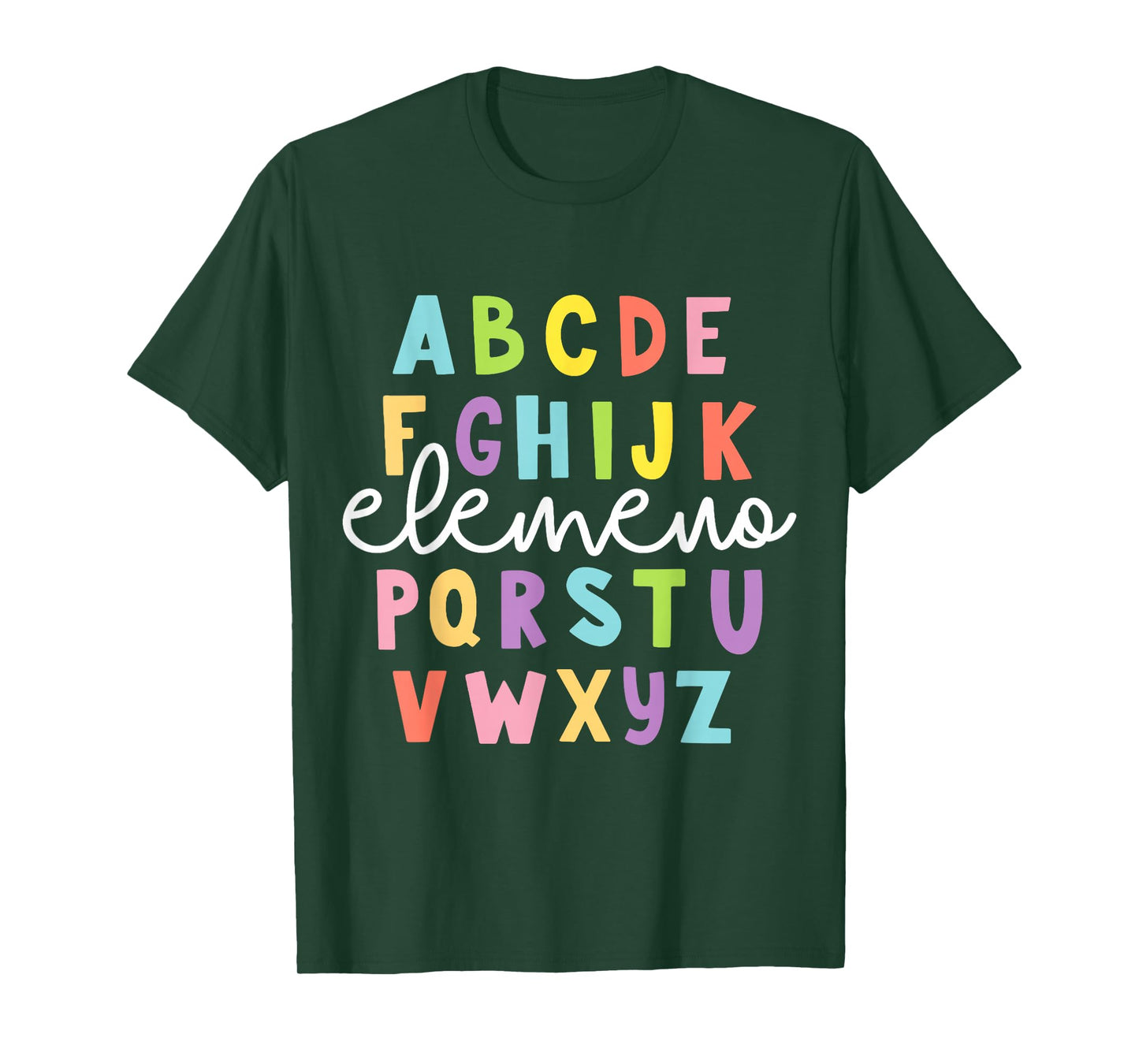 Alphabet ABC Elemeno Teacher Student Back To School Gift T-Shirt