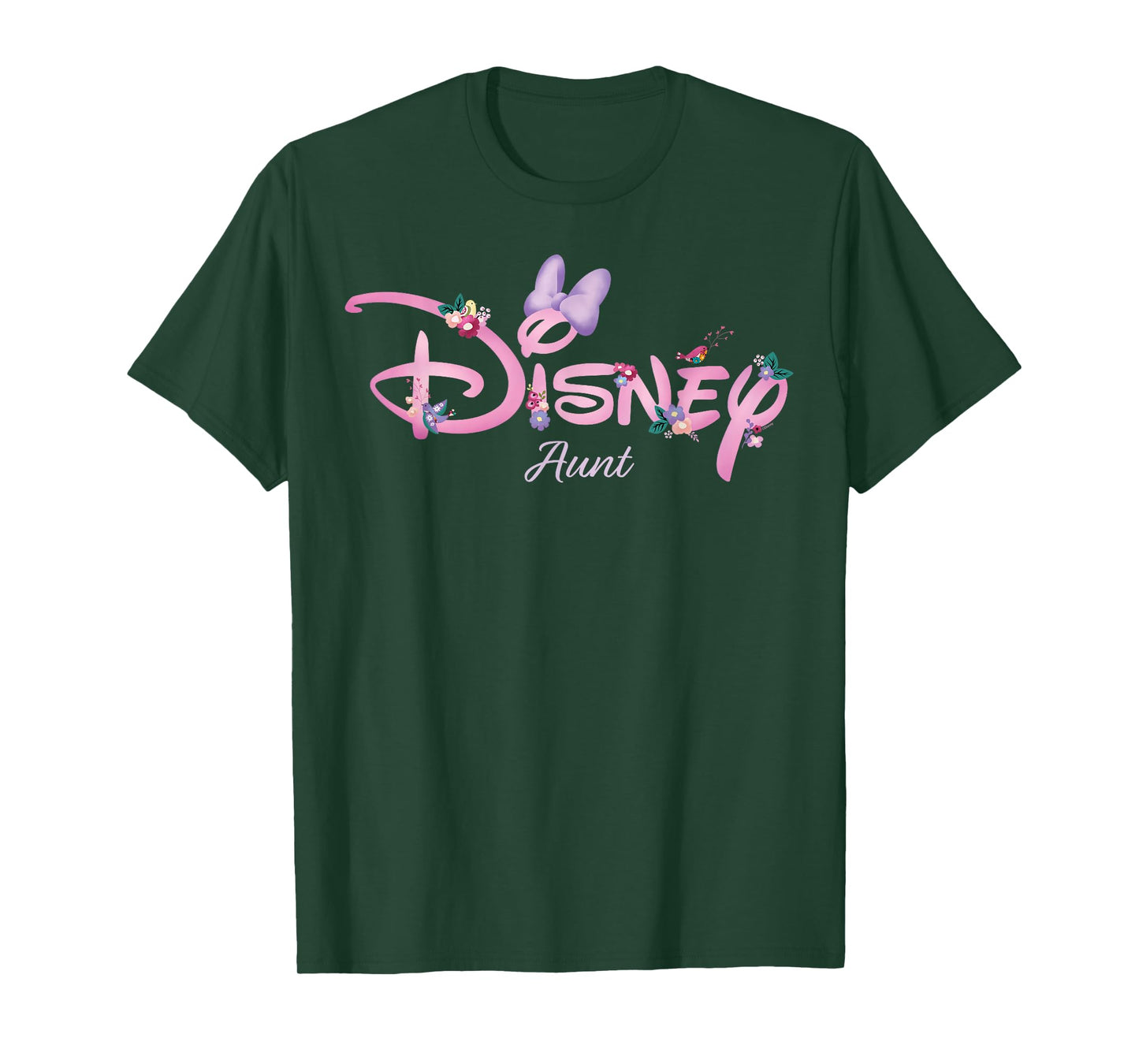 Disney Aunt Minnie Mouse Logo Family Trip Birthday Gift T-Shirt