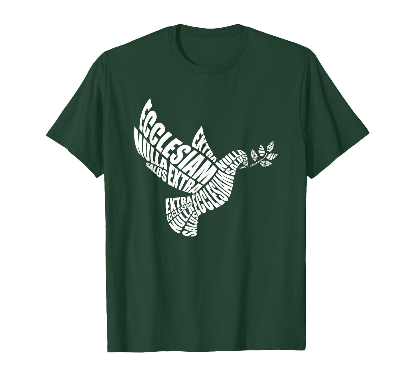 Extra Ecclesiam Nulla Salus, Dove, Trinity, Religious Gift T-Shirt