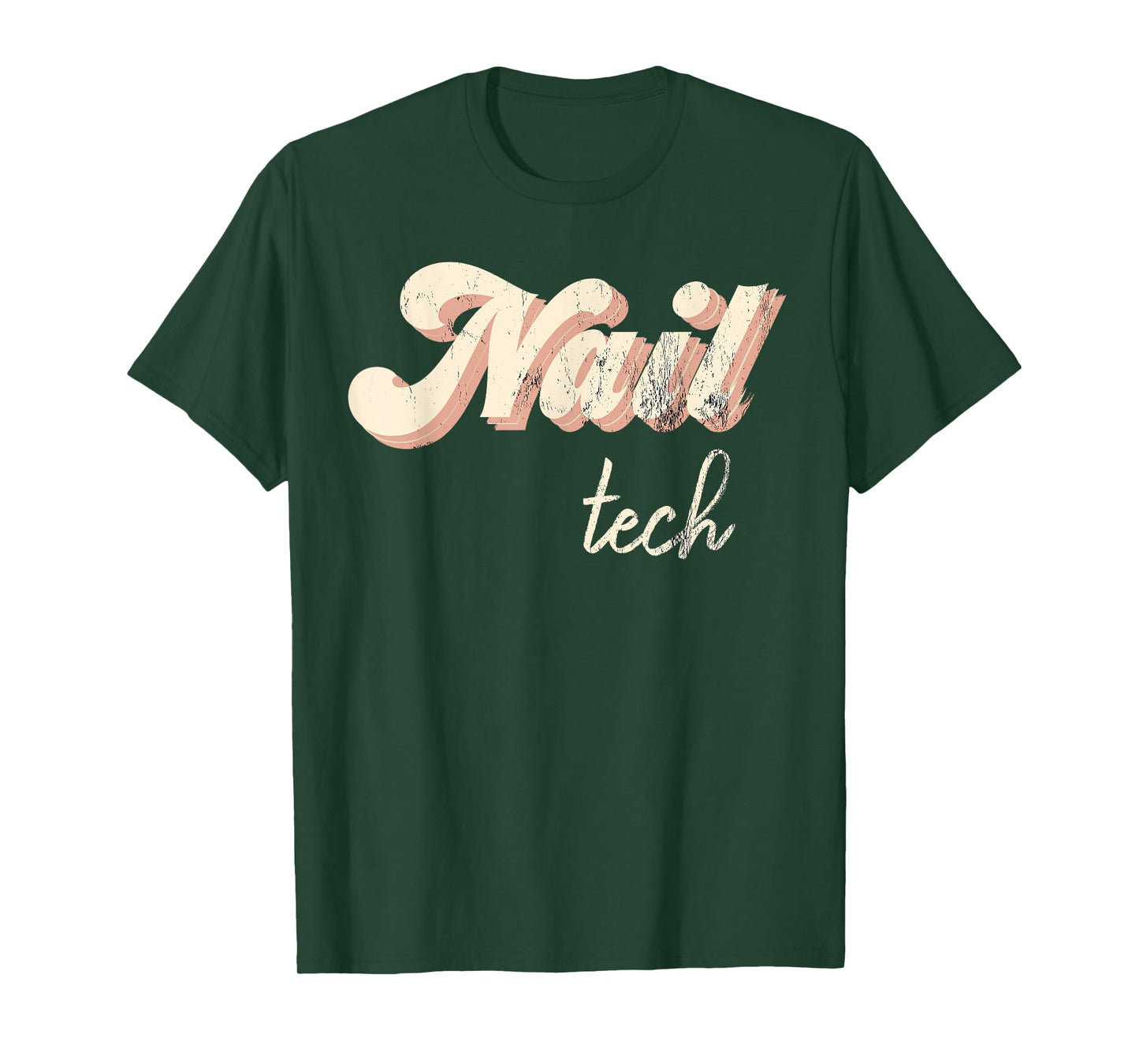 Vintage Nail Technician Tee Retro Nail Hustler Nail Tech T-Shirt