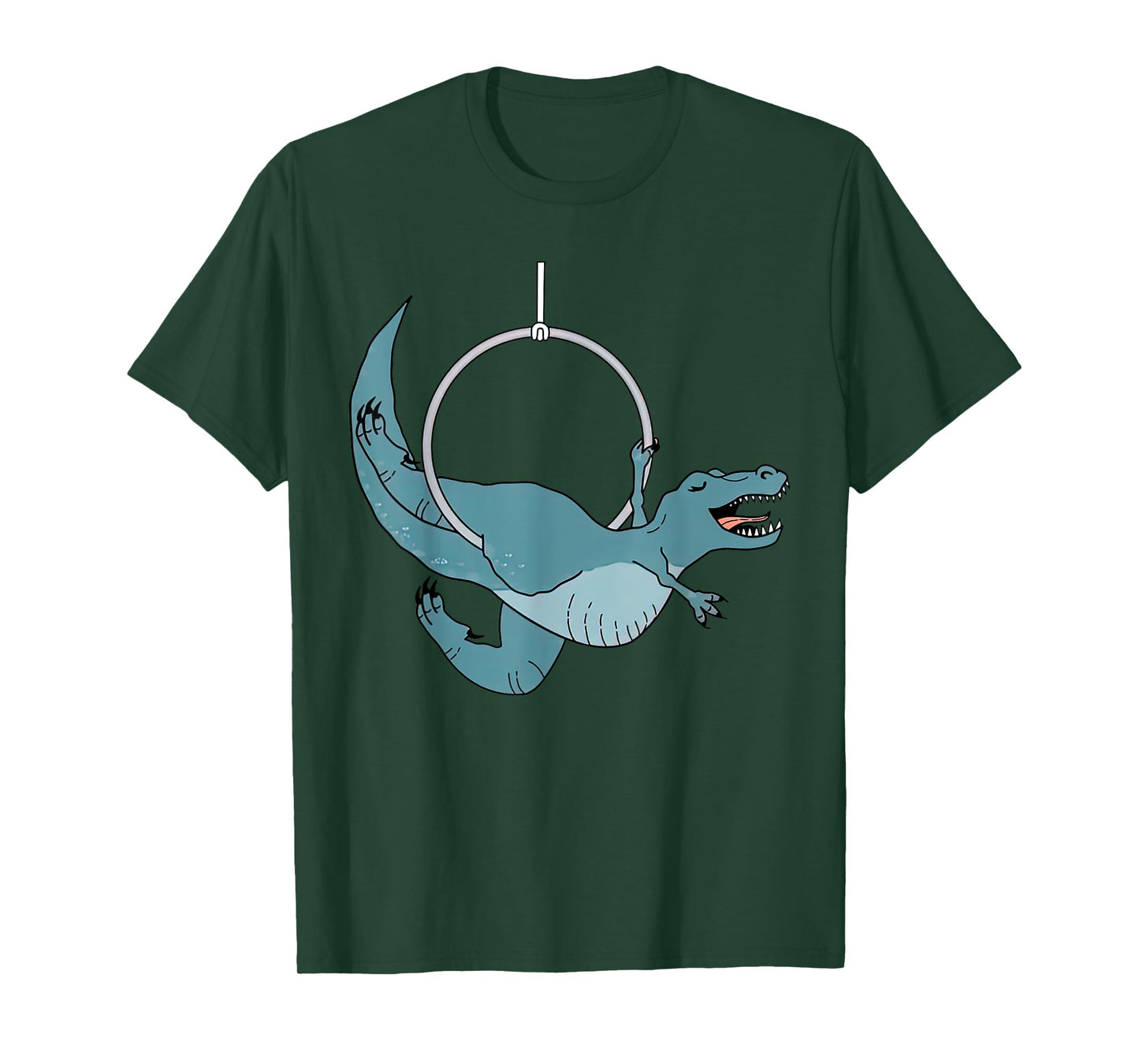 Cute Dinosaur Aerial Hoop Aerial Lyra Hoop For Aerialist T-Shirt
