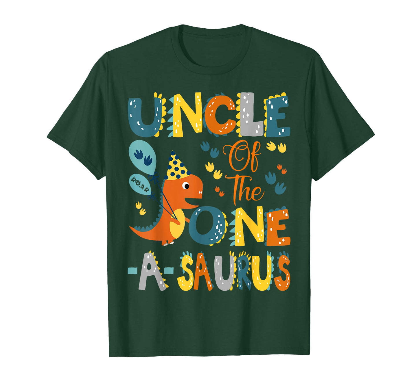 Uncle Of The One-A-Saurus 1St Birthday Dinosaur Party T-Shirt
