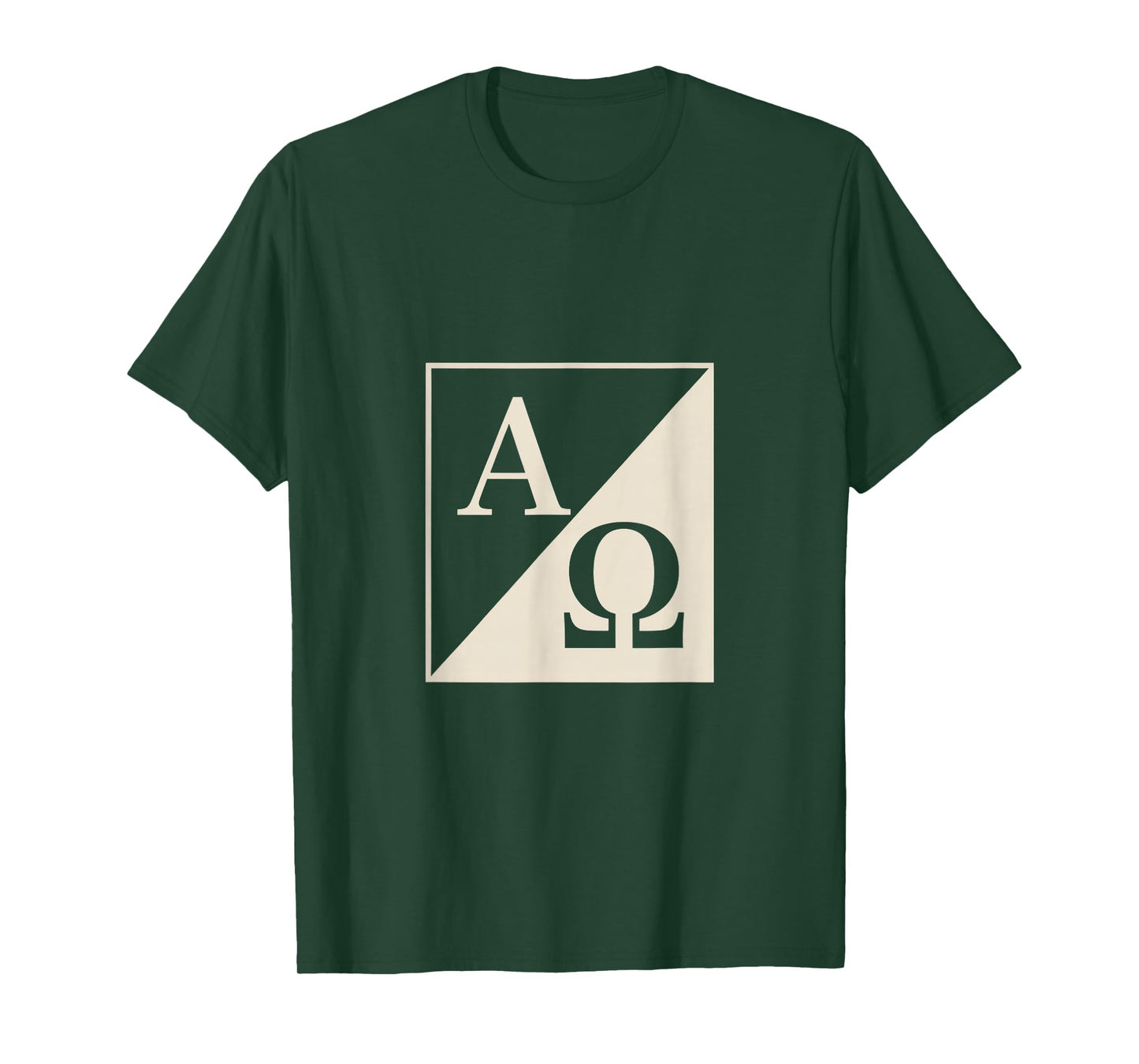 Alpha Omega Christian Symbol A and Omega Faith Emblem T-Shirt