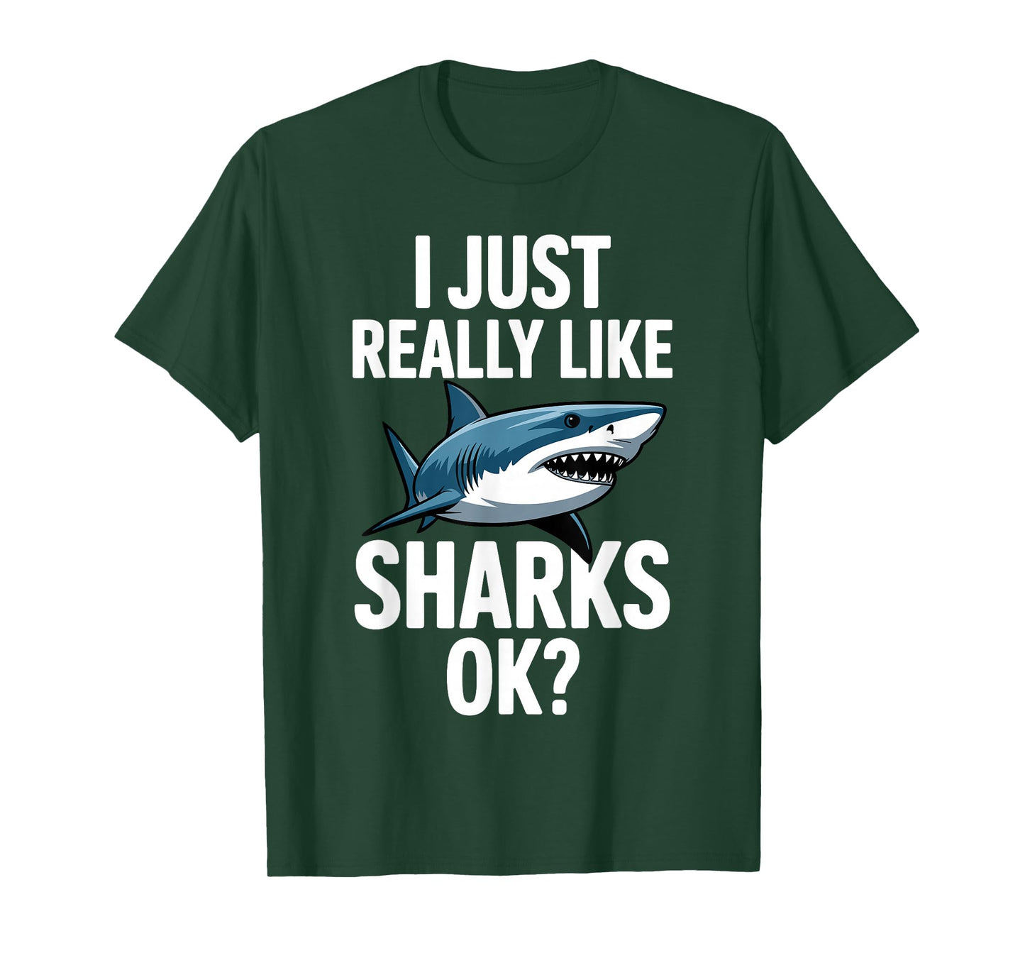 Cool Shark Art for Men Women Great White Hammerhead Shark T-Shirt