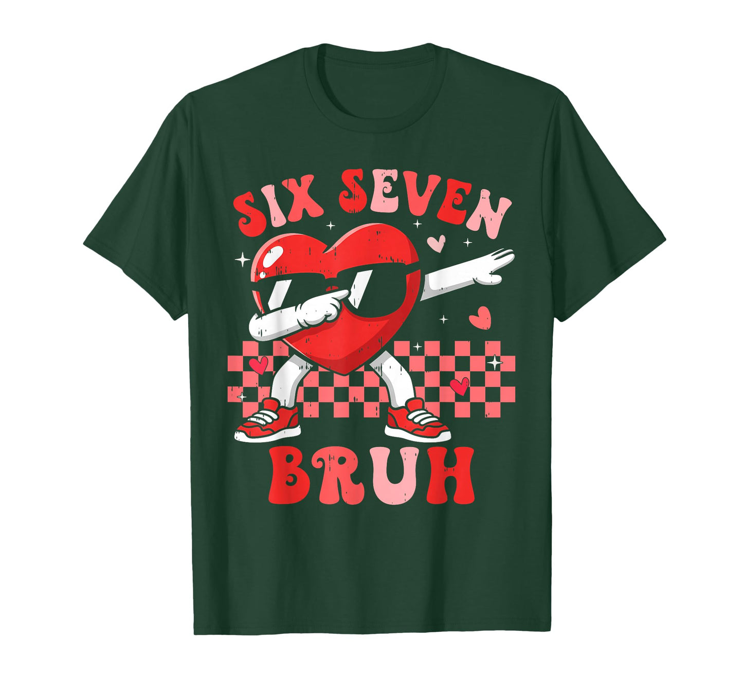 Six Seven 67 Meme Cool Valentine’s for Teens Boys Girls Kids T-Shirt