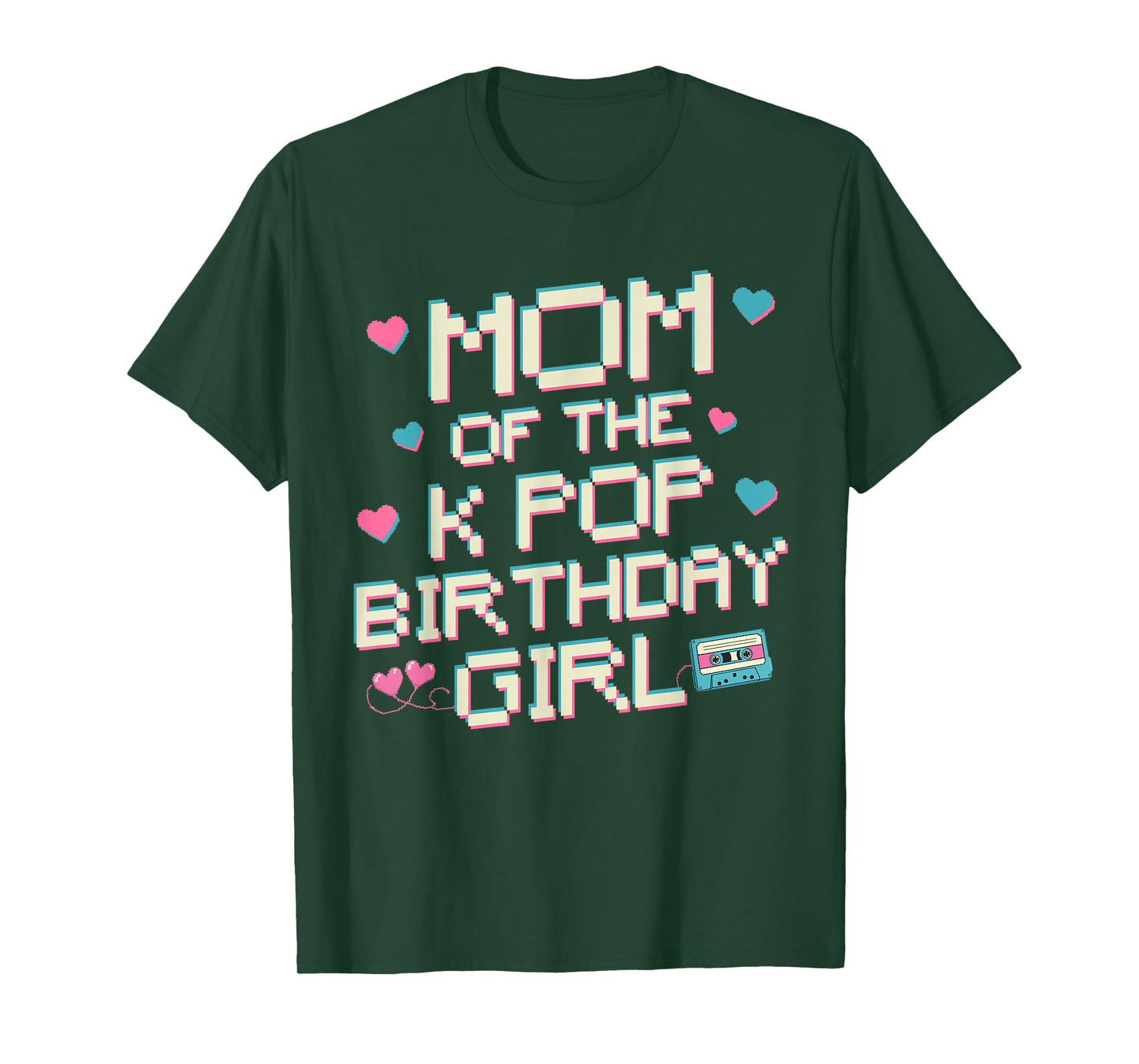 Mom of The K Pop Birthday Girl Korean Pop Fan Girls Women T-Shirt