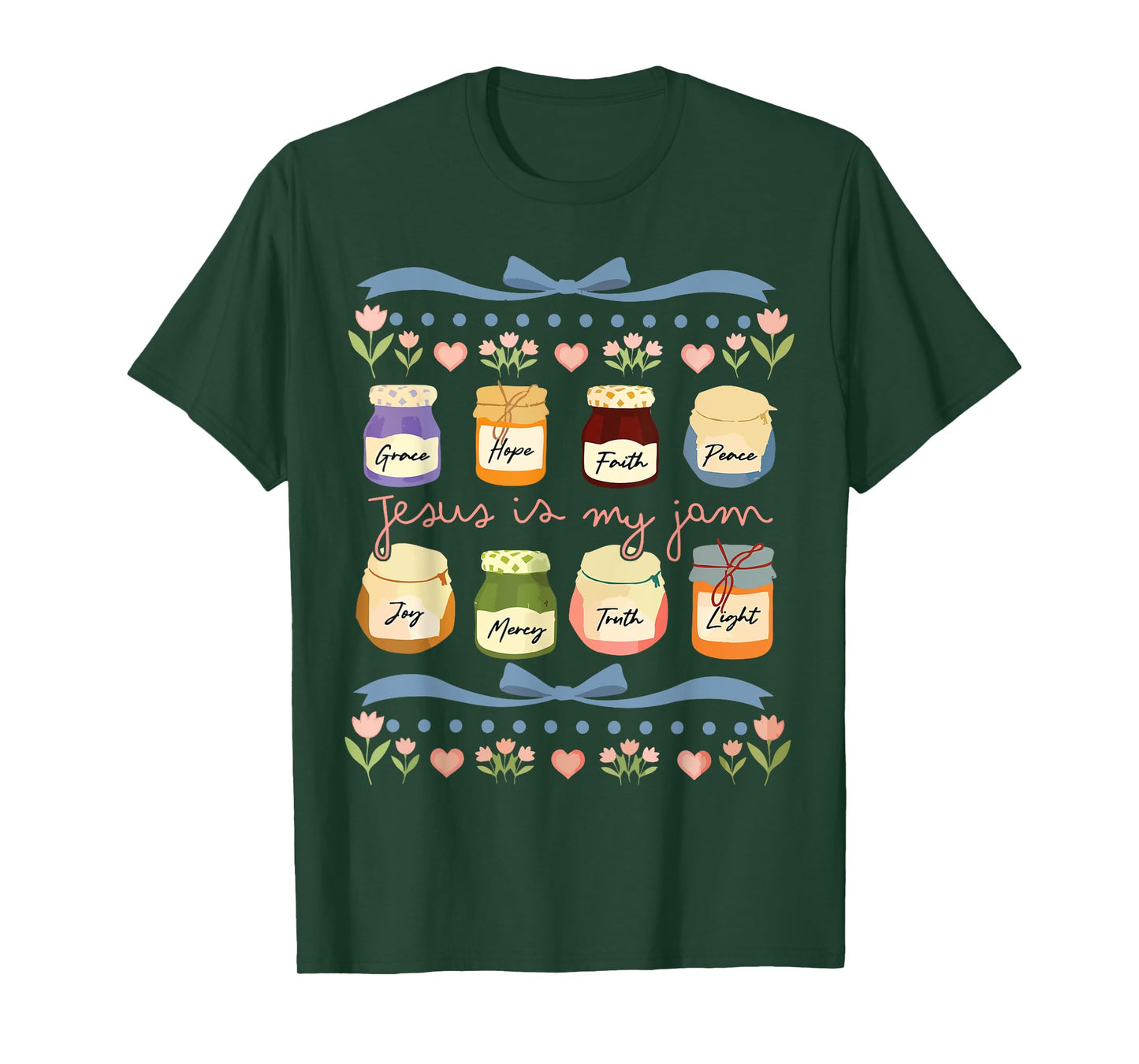 Jesus is My Jam and Im Here to Spread Christian Bible Verse T-Shirt