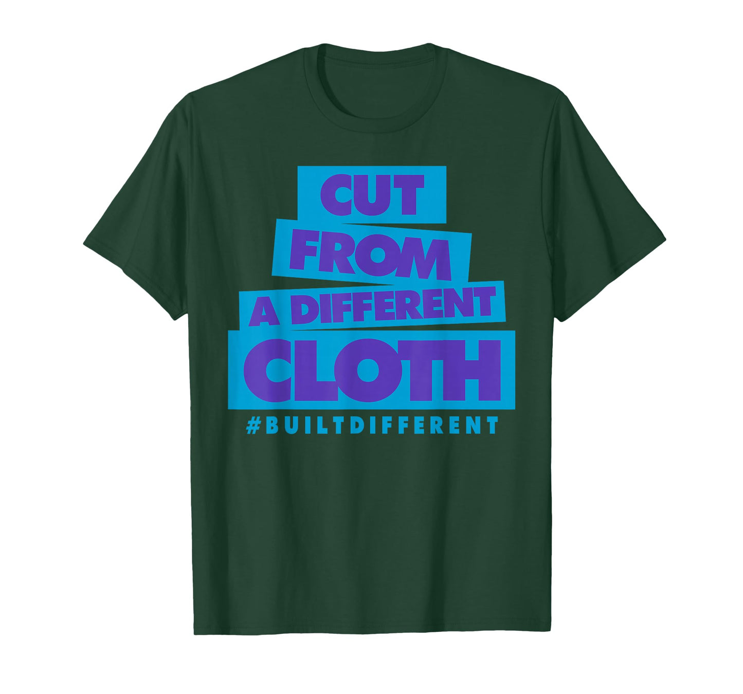 Cut from A Different Cloth Tee Color Aqua Matching Outfit T-Shirt