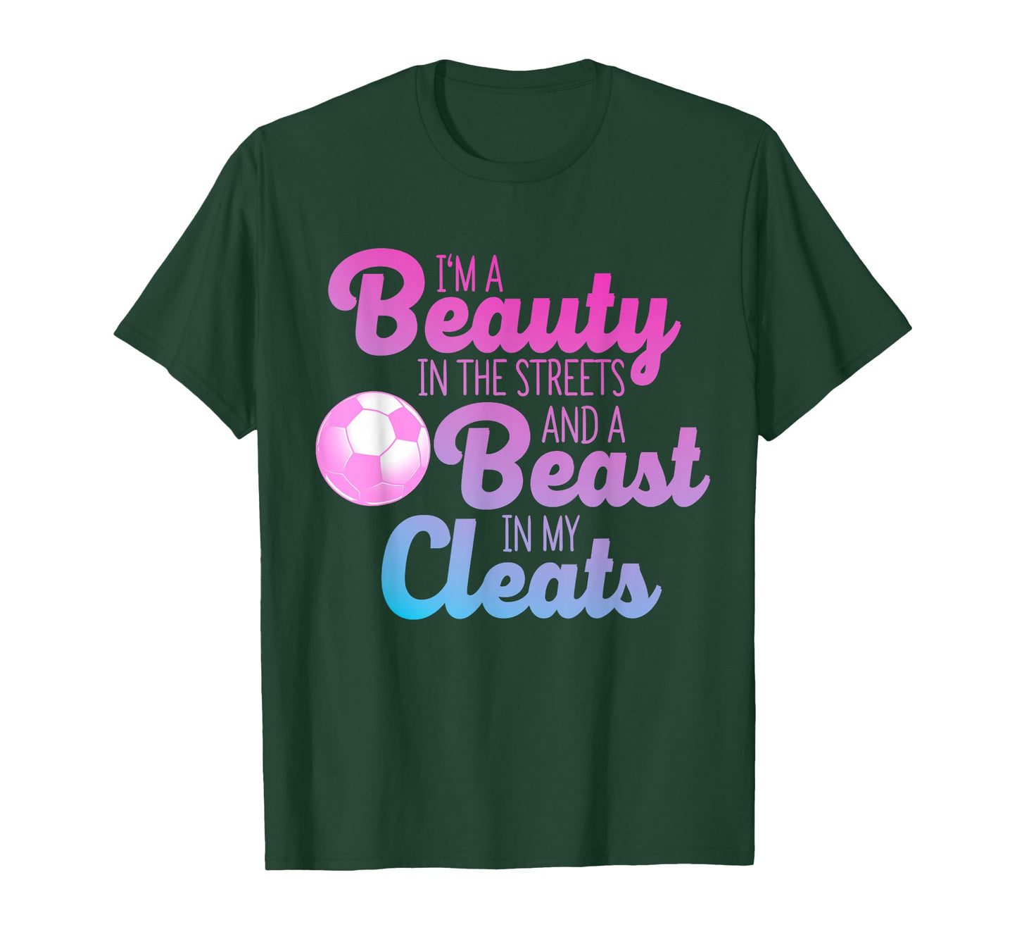 Funny Soccer Art for Women Girls Soccer Player Soccer Lover T-Shirt