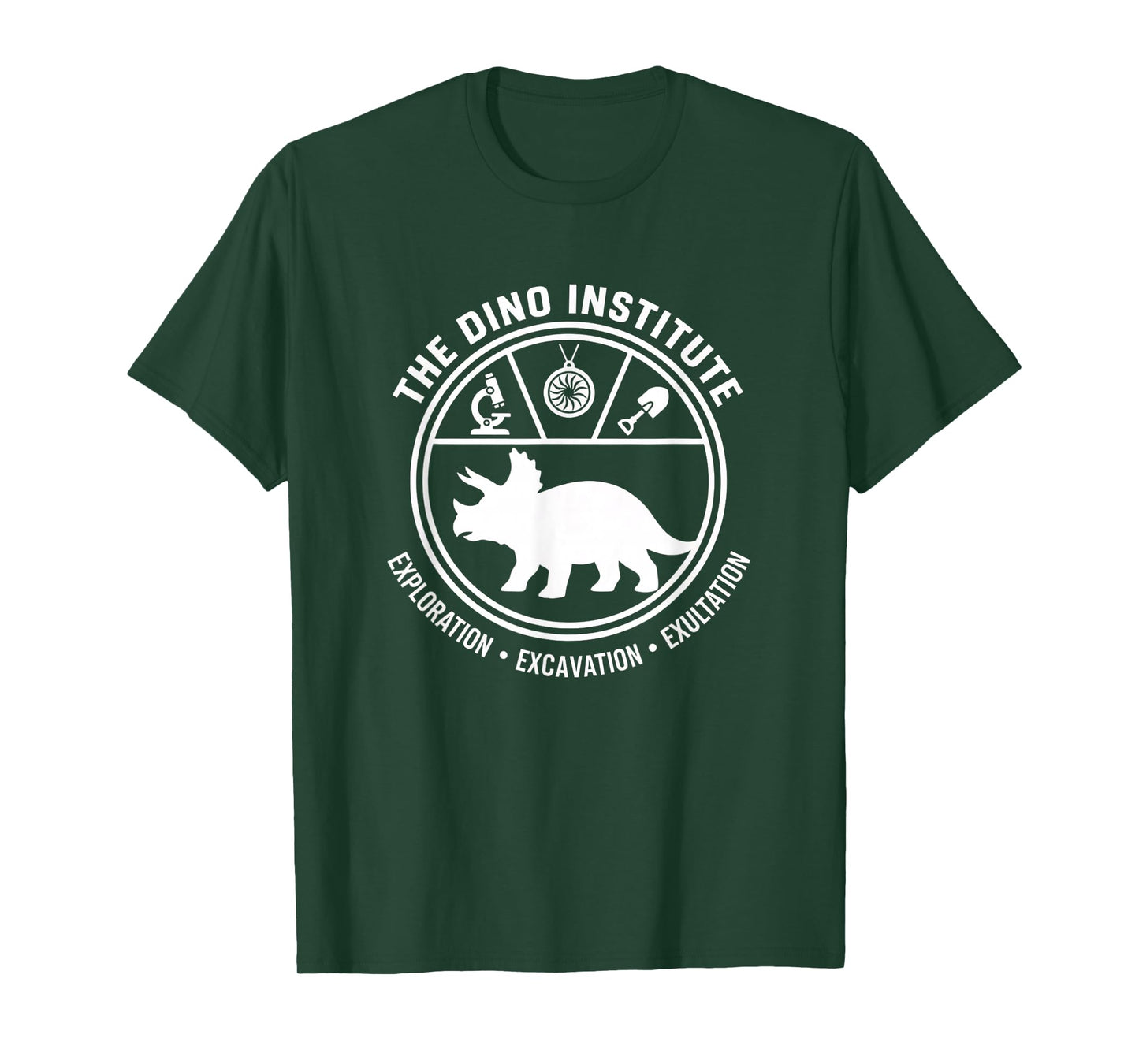 Mythical & Prehistoric Dino Institute Triceratops Paleology T-Shirt