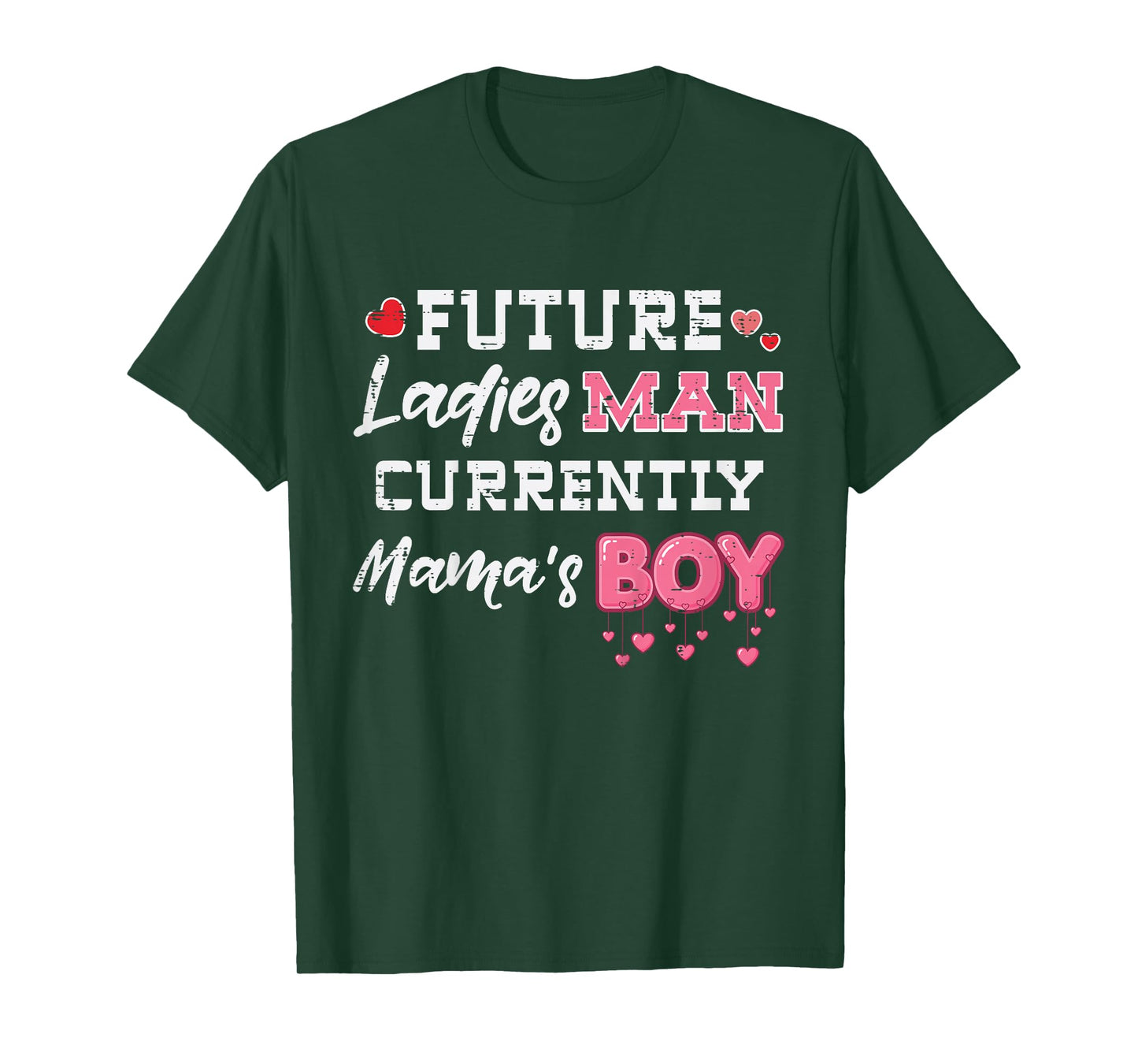Kids Future Ladies Man Mamas Boy Funny Valentines Day Boys Kids T-Shirt