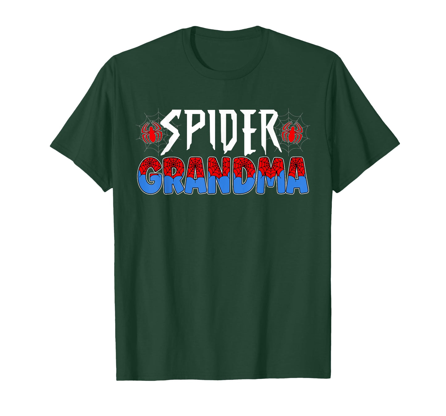 Funny Spider Web Grandma Family Matching Birthday Boy T-Shirt