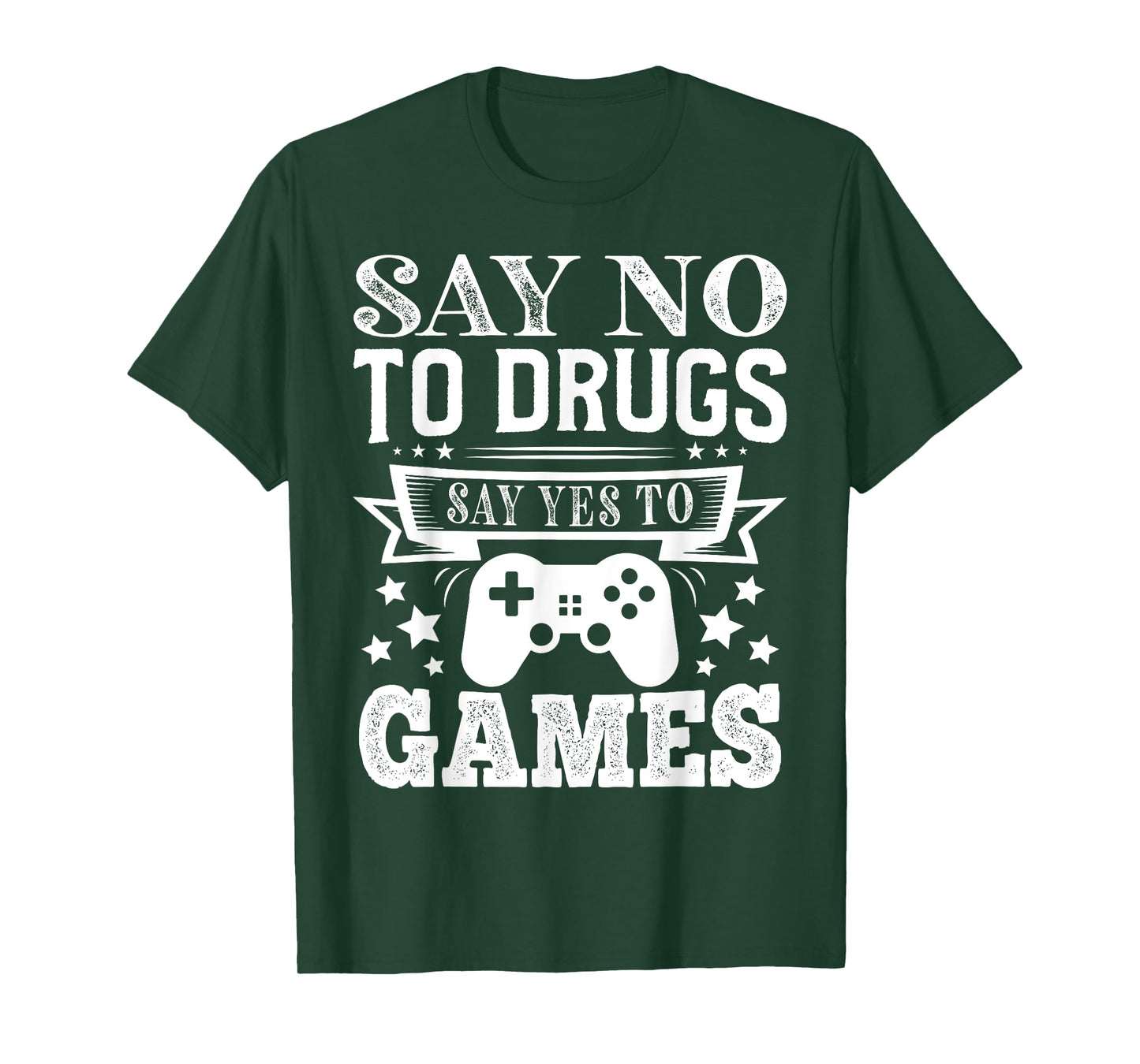 Say No To Drugs Say Yes To Games Red Ribbon Week Anti Drug T-Shirt