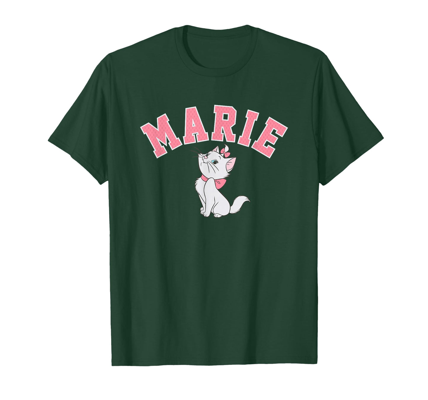 Disney The Aristocats Marie Varsity University Style Text T-Shirt