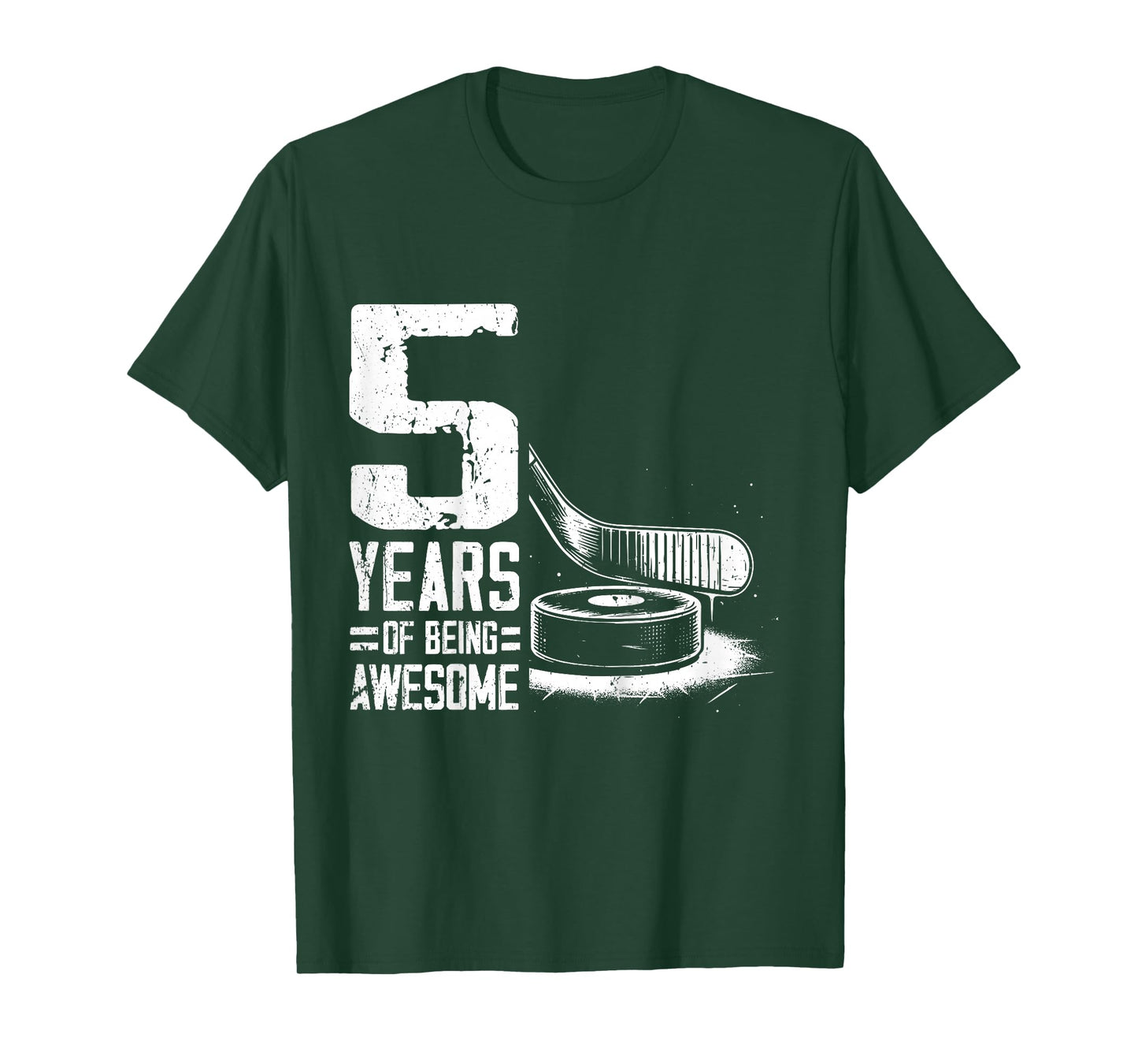 5th Birthday Boys Icehockey Player Ice Hockey 5 Years Old T-Shirt