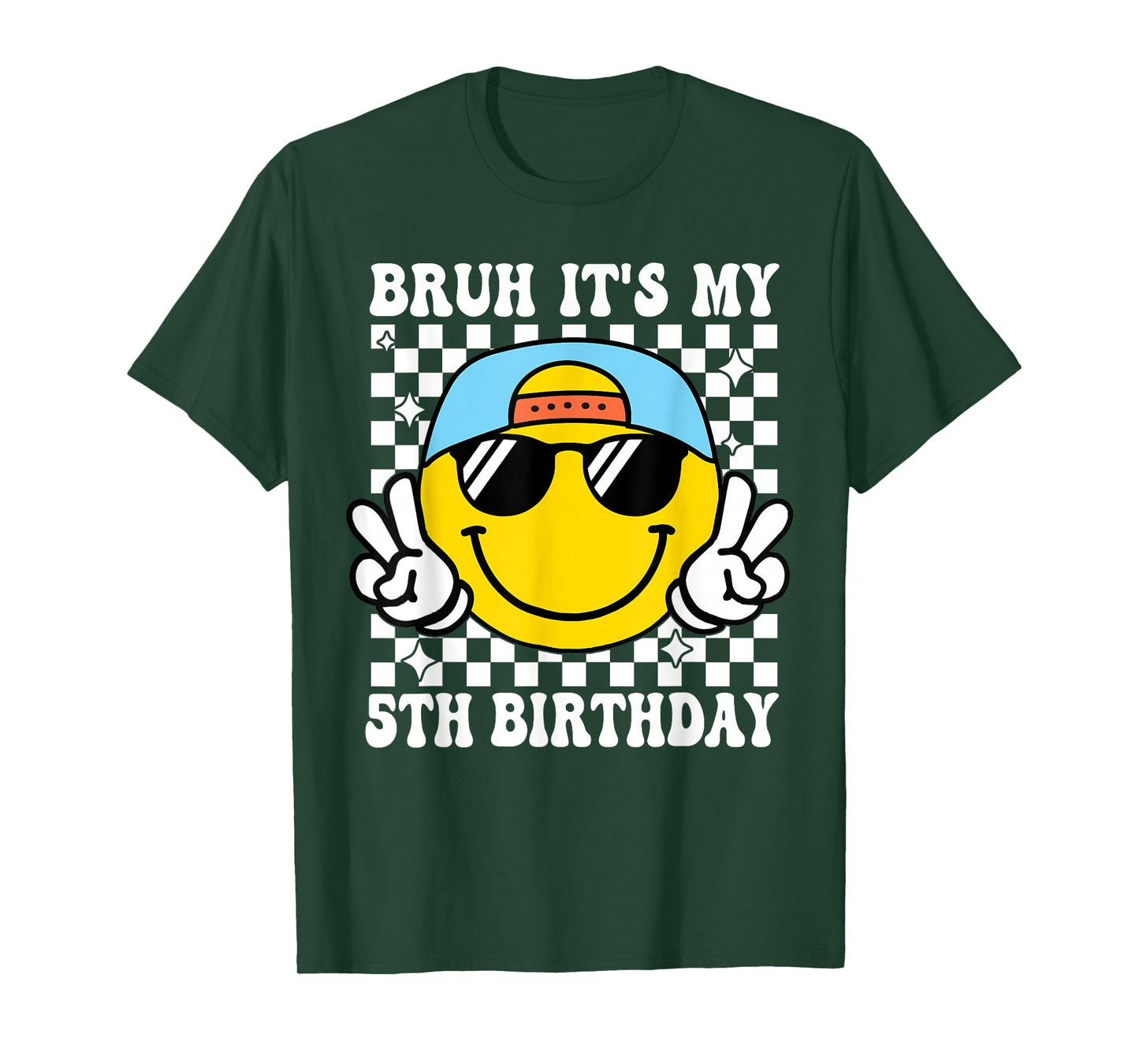 Bruh It's My 5th Birthday 5 Year Old Birthday Boys Girls T-Shirt
