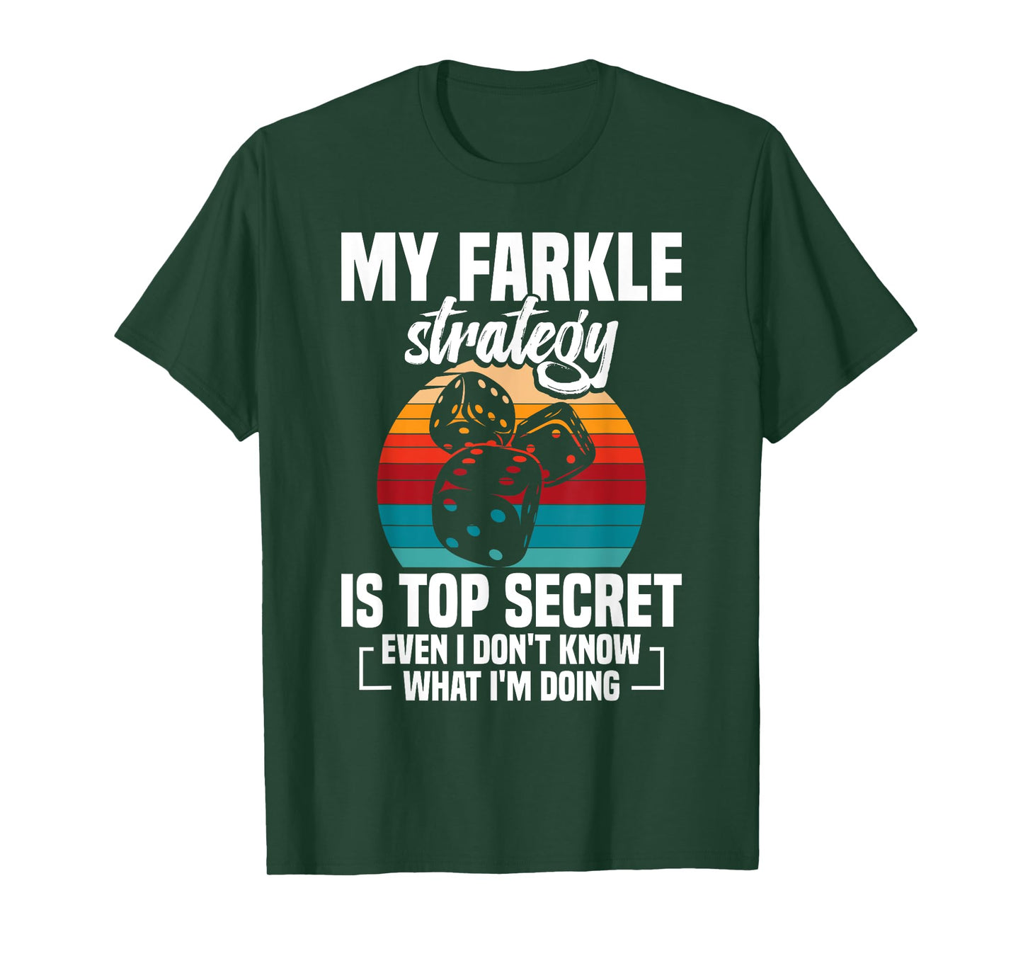 Farkle Game Night Dice Lover Club Secret Tournament Farkle T-Shirt
