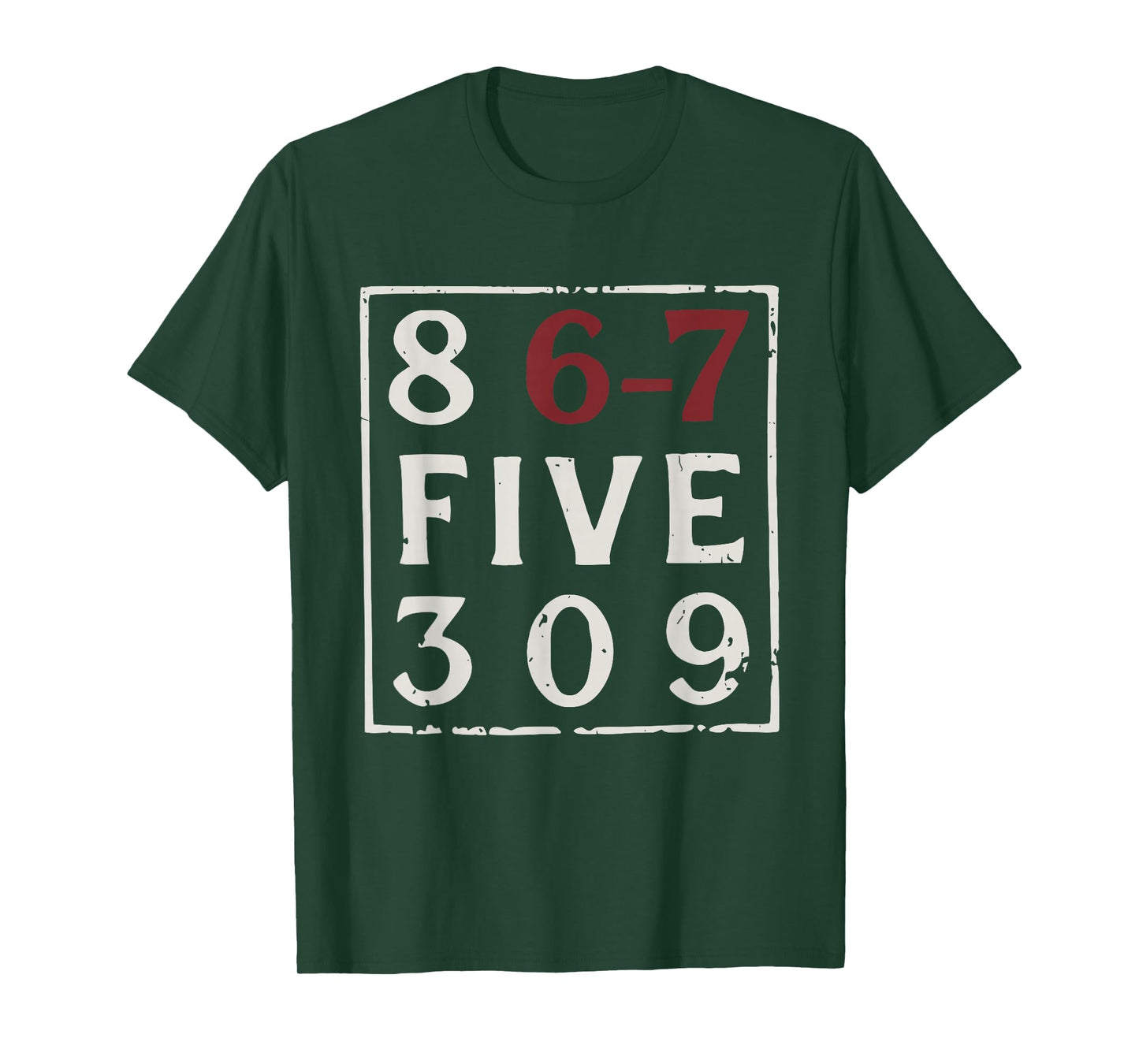 Vintage 80's Music 86-75309 Jenny 8675309 Six Seven 67 Meme T-Shirt