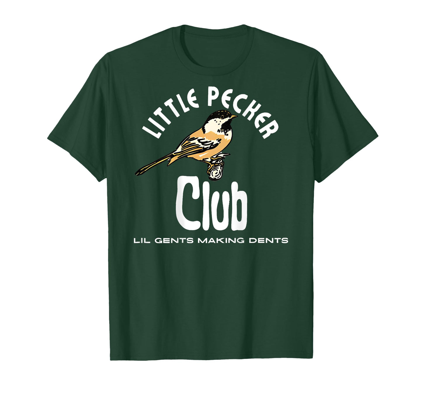 little pecker club Black Humor Club T-Shirt Unisex-Adults Small Short Sleeve Crew Neck Loose Fit Polyester 100% Imported