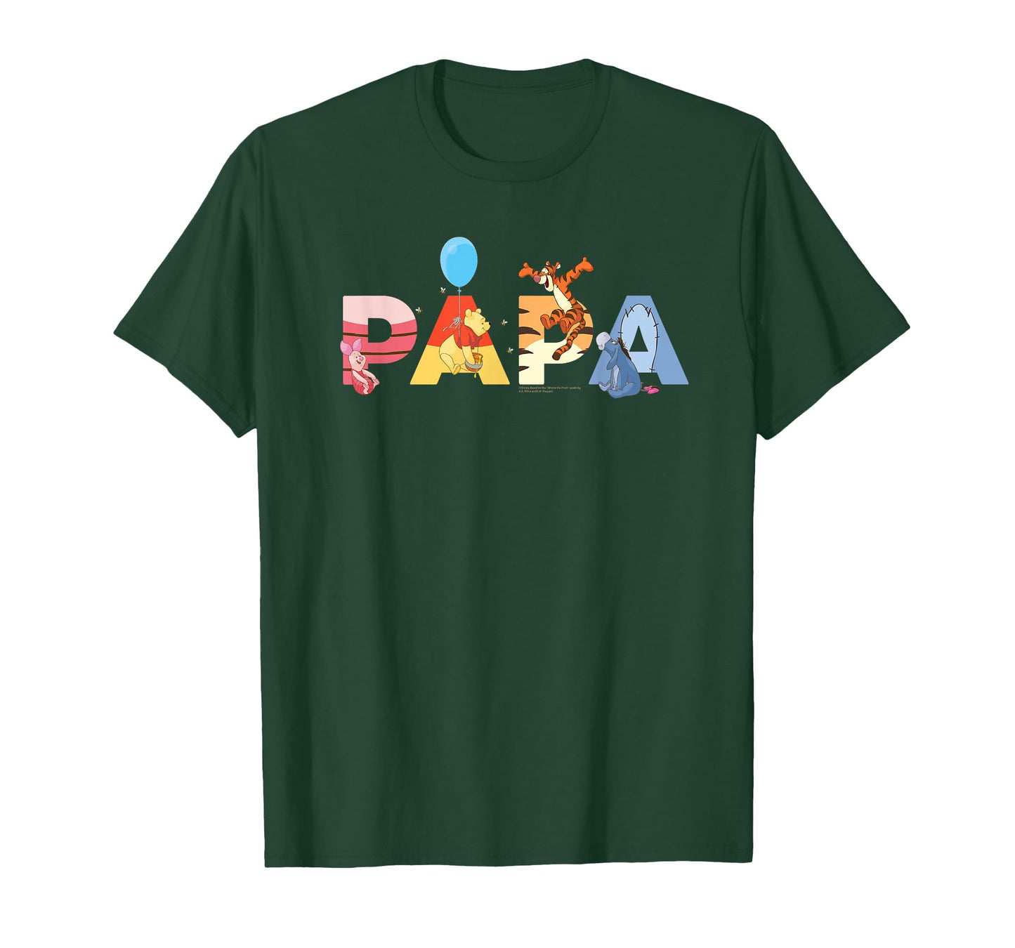 Disney Winnie the Pooh & Friends Papa Father's Day Birthday T-Shirt