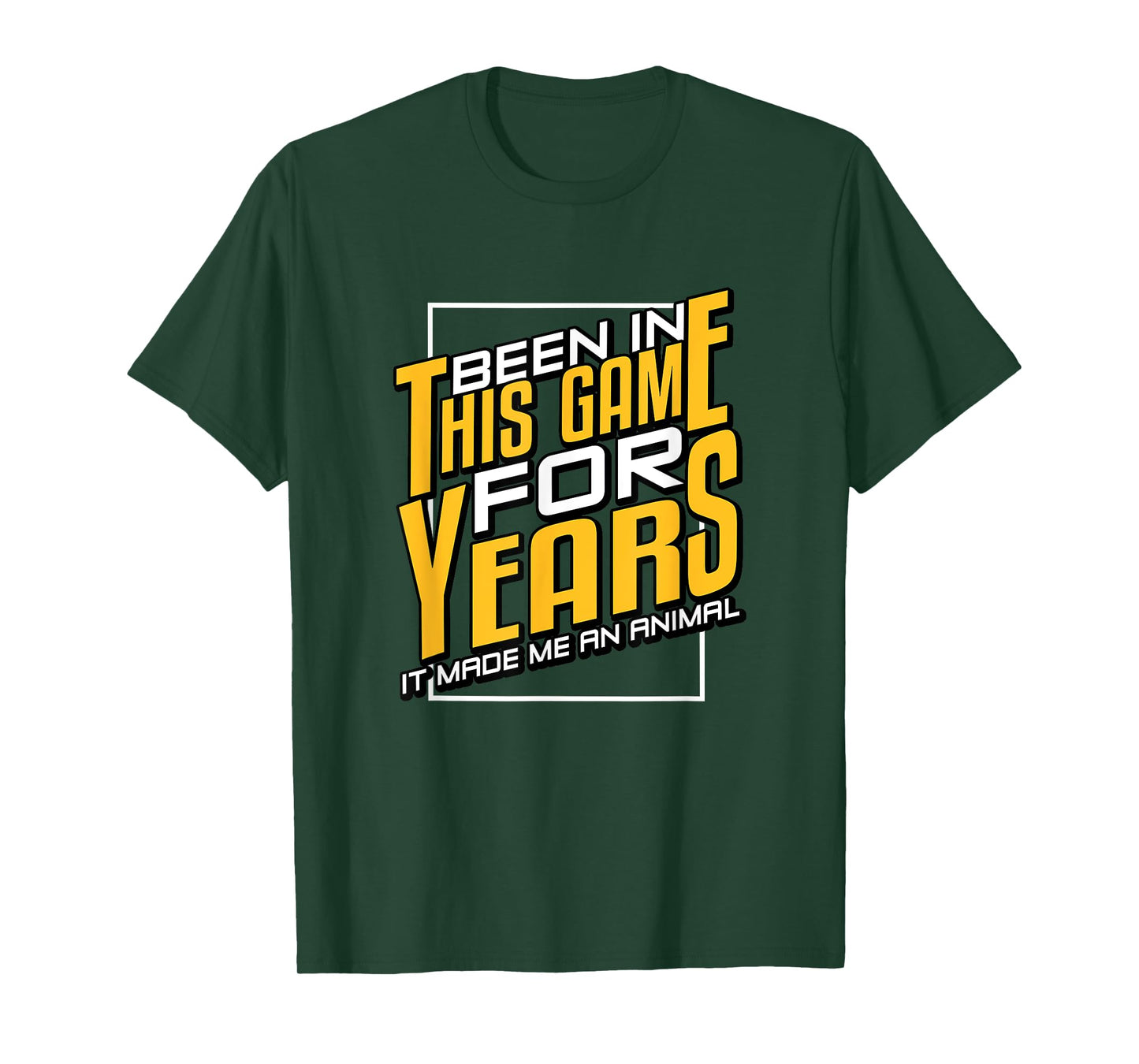 University Varsity-Gold Been In This Game For Years Yellow T-Shirt