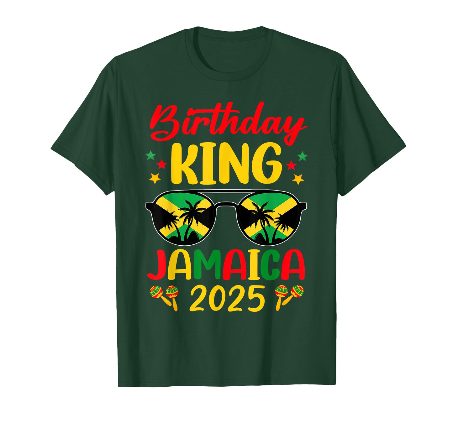 Birthday King Jamaica 2025 Jamaican Vacay Trip T-Shirt