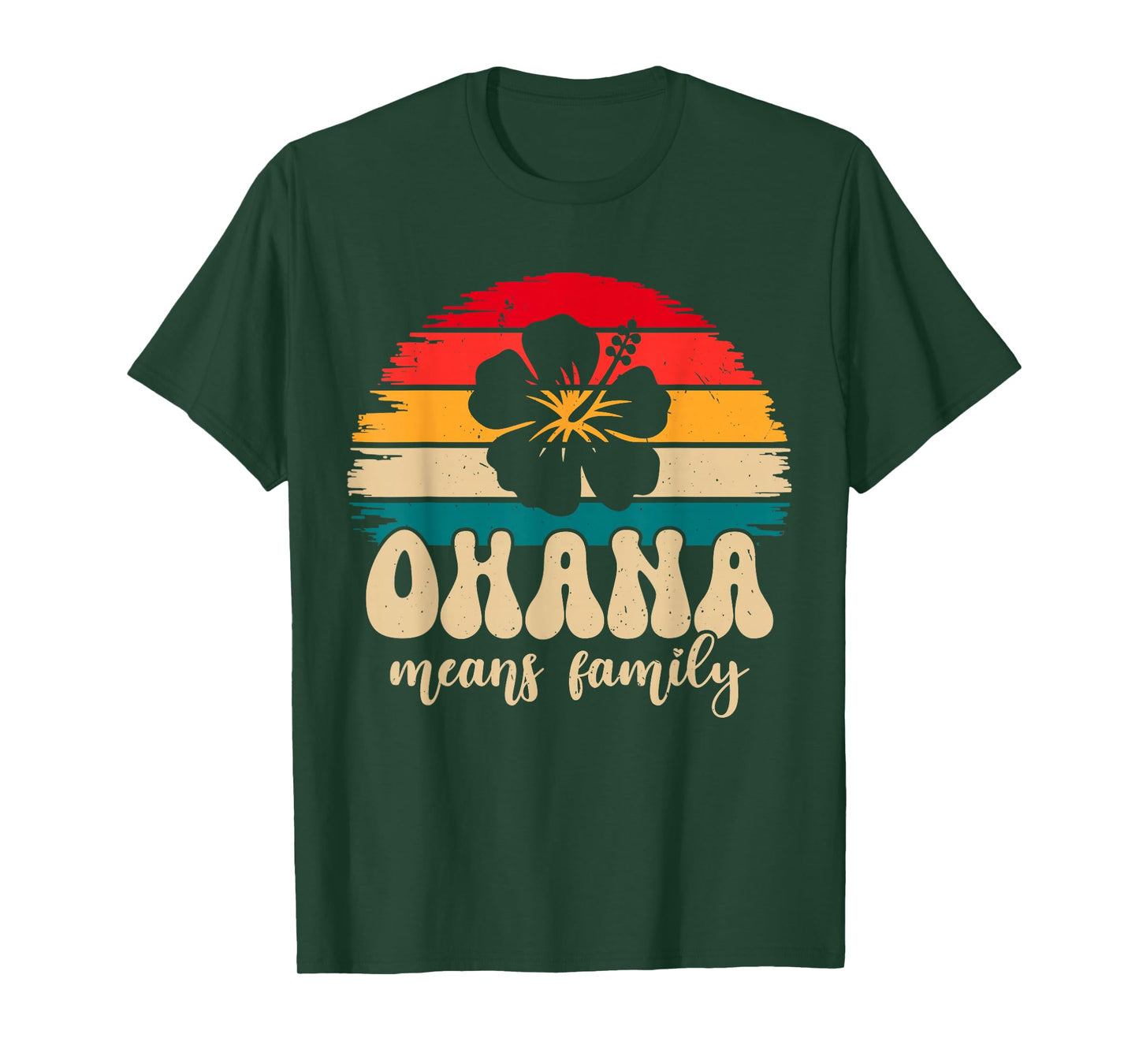 Ohana means Family Hawaii Summer Vacation Holiday T-Shirt