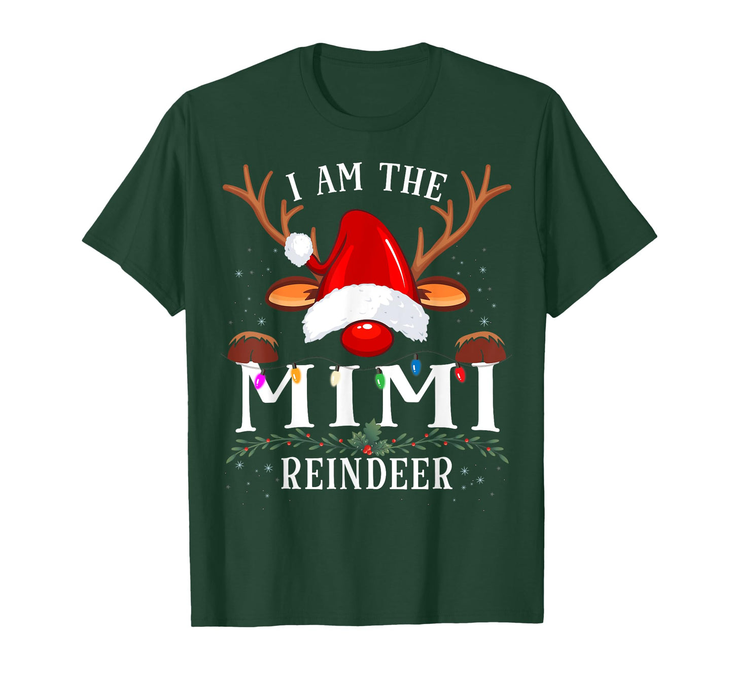 I Am The Mimi Reindeer Christmas Family T-Shirt