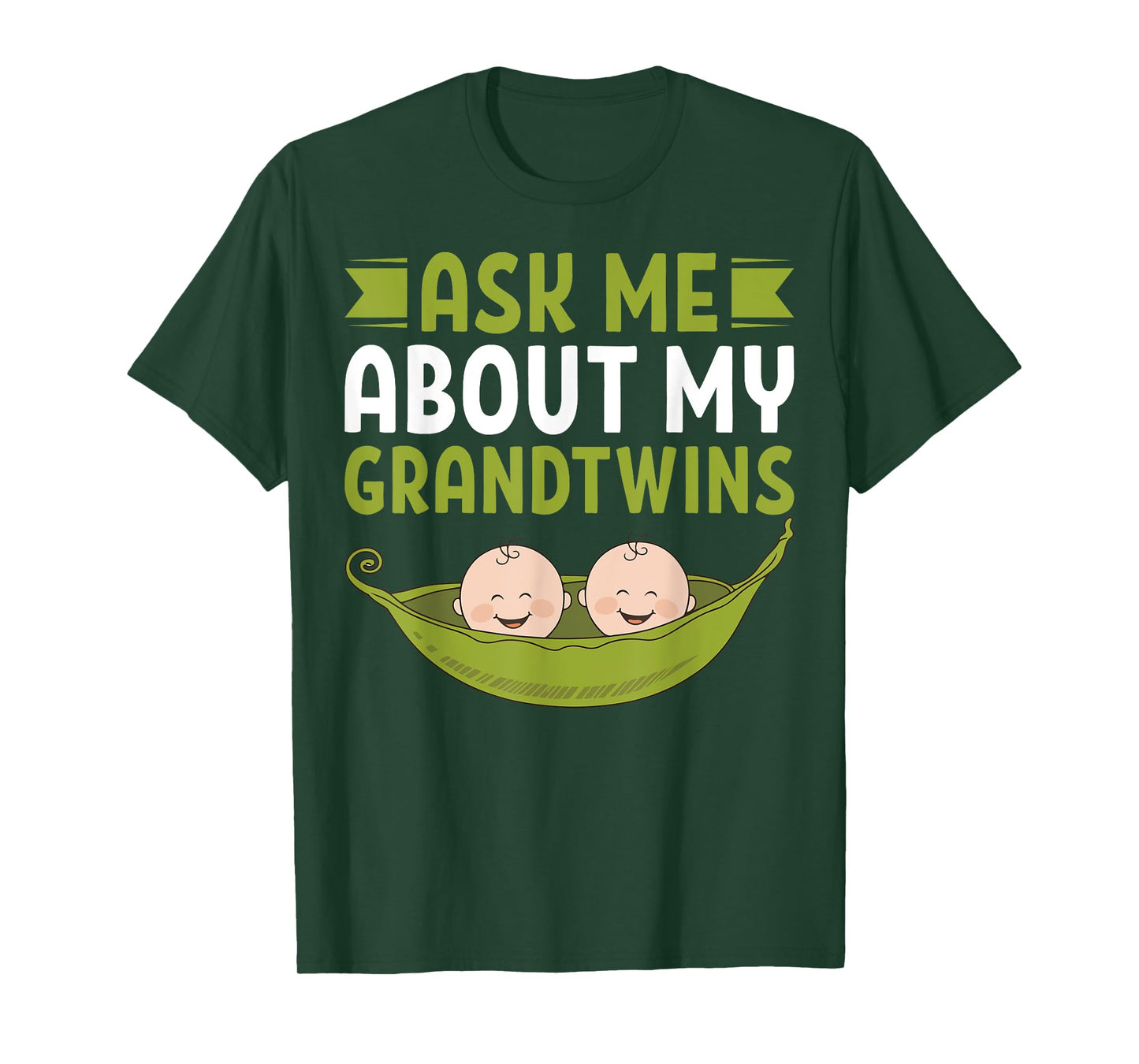 Ask Me About My Grandtwins Twin Grandpa T-Shirt