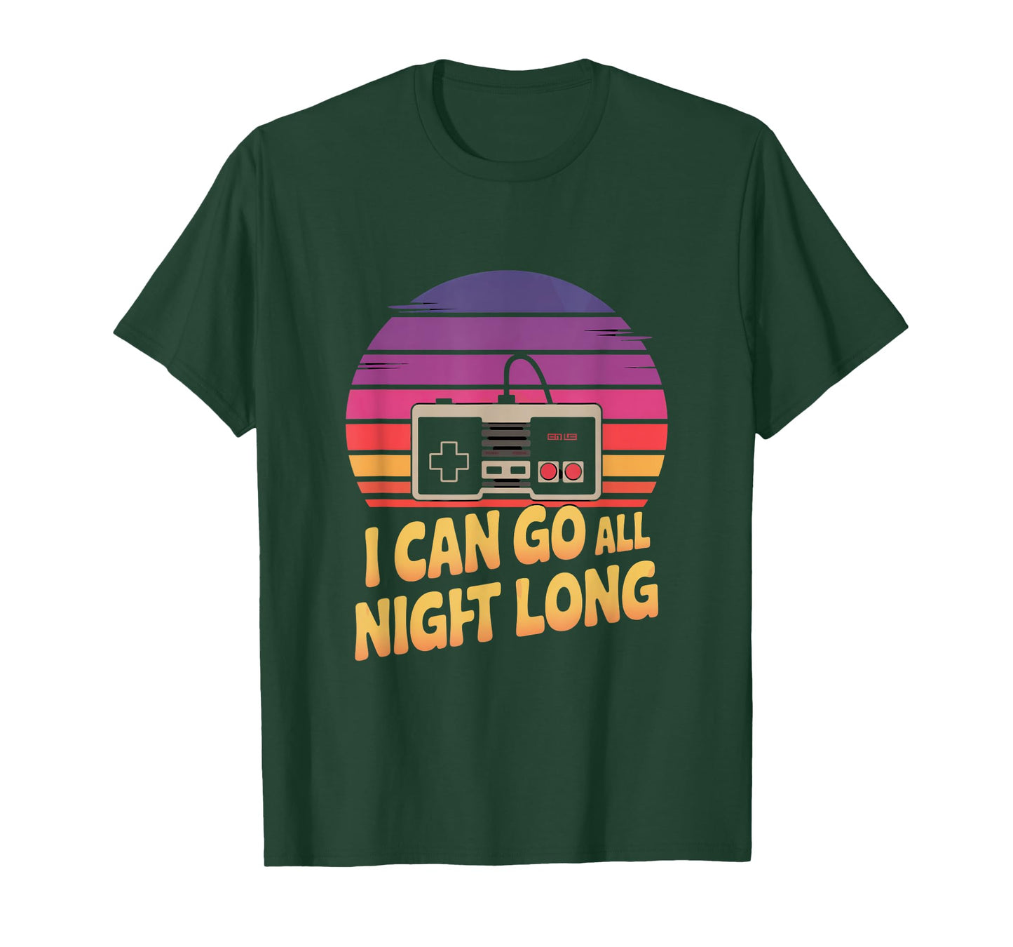 I Can Go All Night Long Gaming Retro T-Shirt